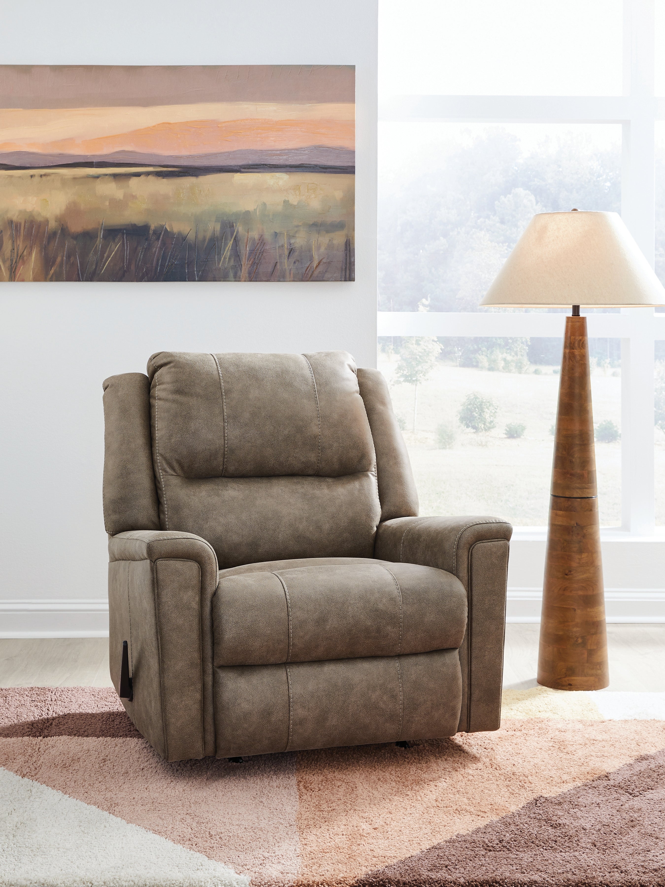 A2Z Furniture - Ashley Furniture - Lixtowel Living Room - Rocker Recliner / Fog - PC5300525