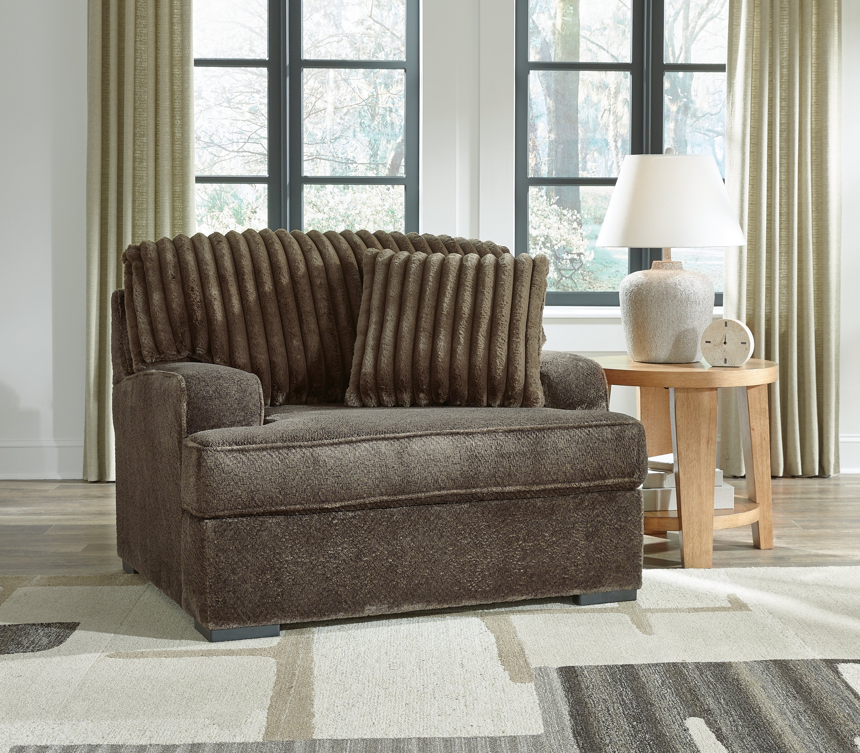 A2Z Furniture - Ashley Furniture - Aylesworth Living Room - Ottoman / Chocolate - 5370214