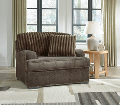 A2Z Furniture - Ashley Furniture - Aylesworth Living Room - Ottoman / Chocolate - 5370214
