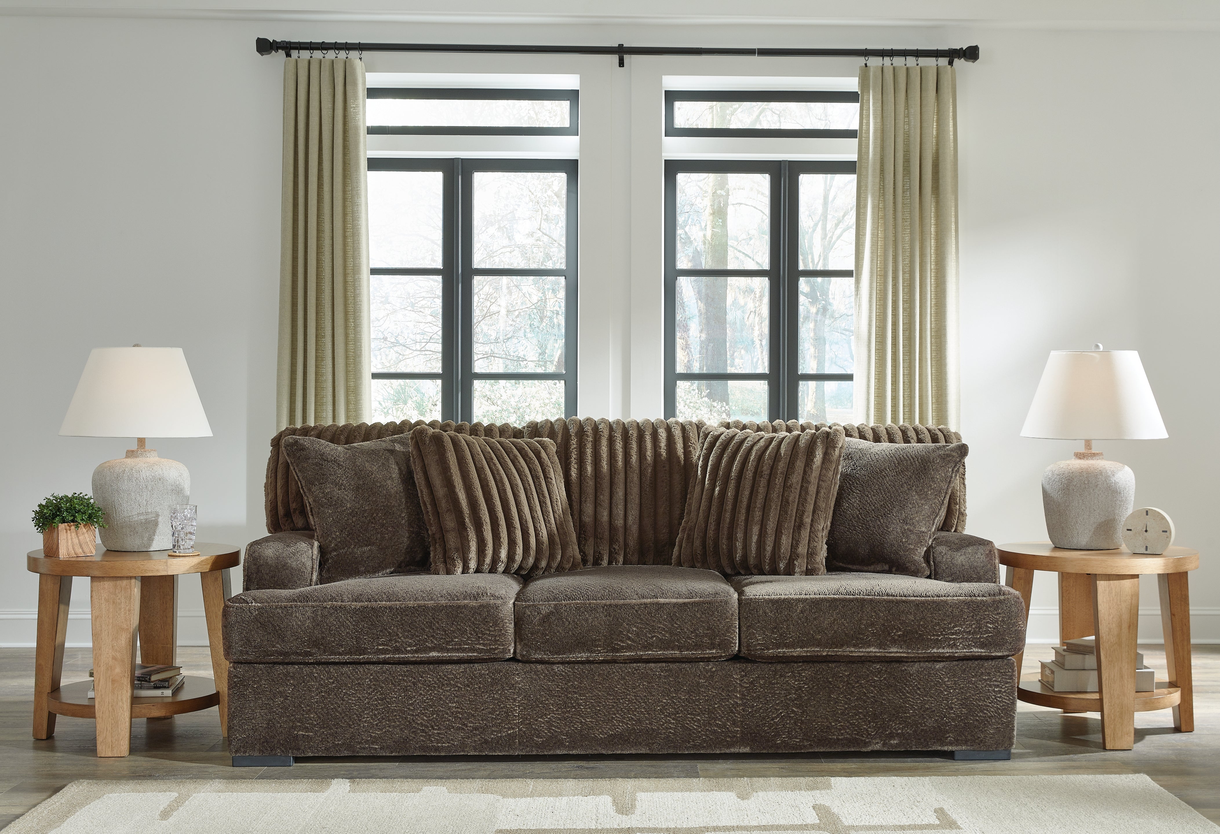 A2Z Furniture - Ashley Furniture - Aylesworth Living Room - Sofa / Chocolate - 5370238