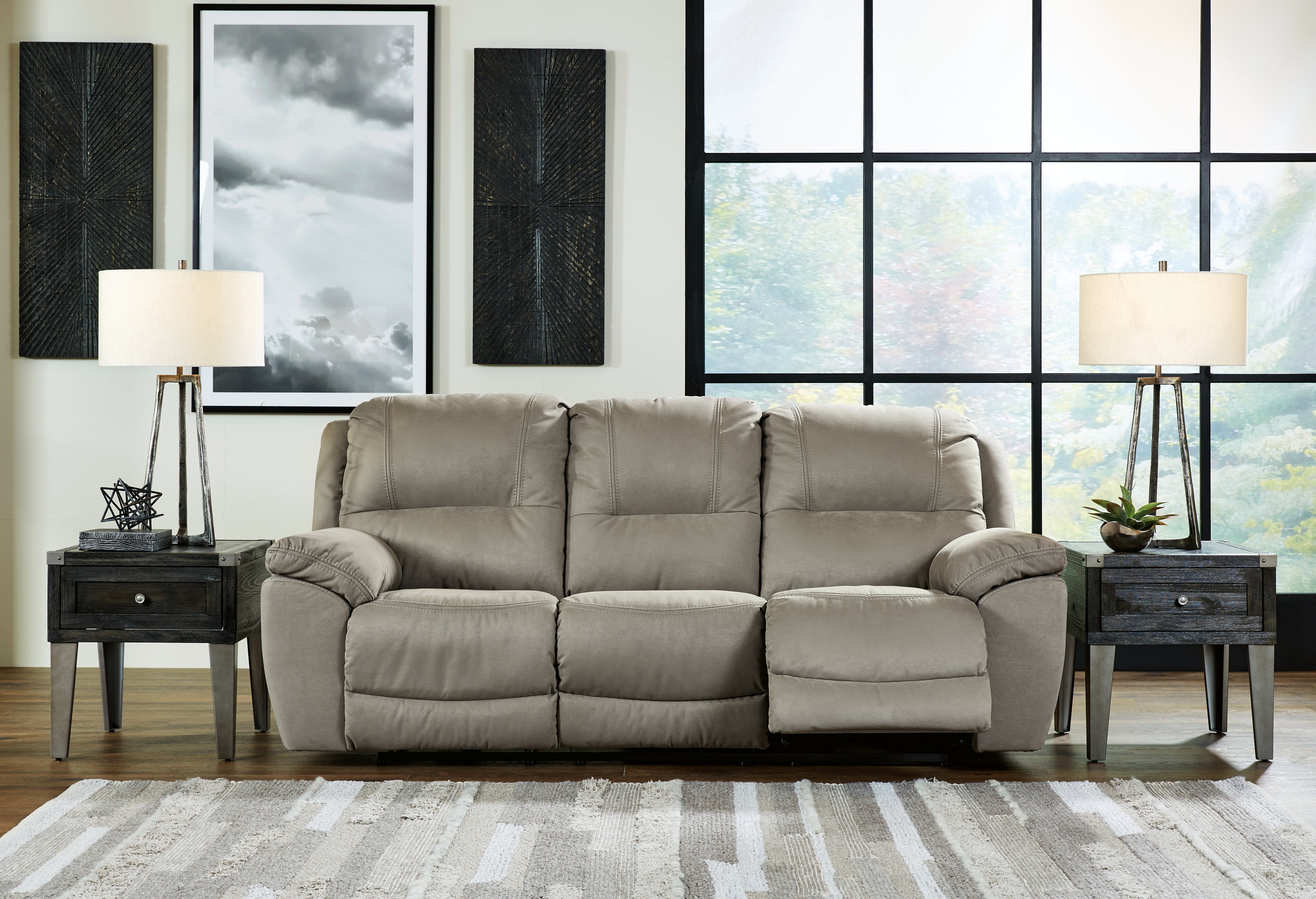 A2Z Furniture - Ashley Furniture - Next-Gen Gaucho Living Room - Reclining Sofa / Putty - 5420388