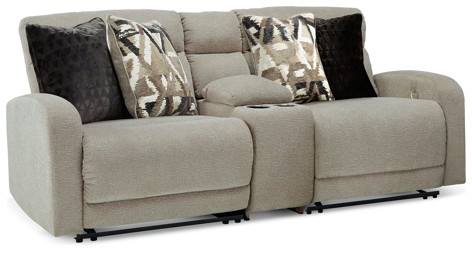 A2Z Furniture - Ashley Furniture - Colleyville Sectional - 3-Piece Power Reclining Sectional / Stone - 54405S1