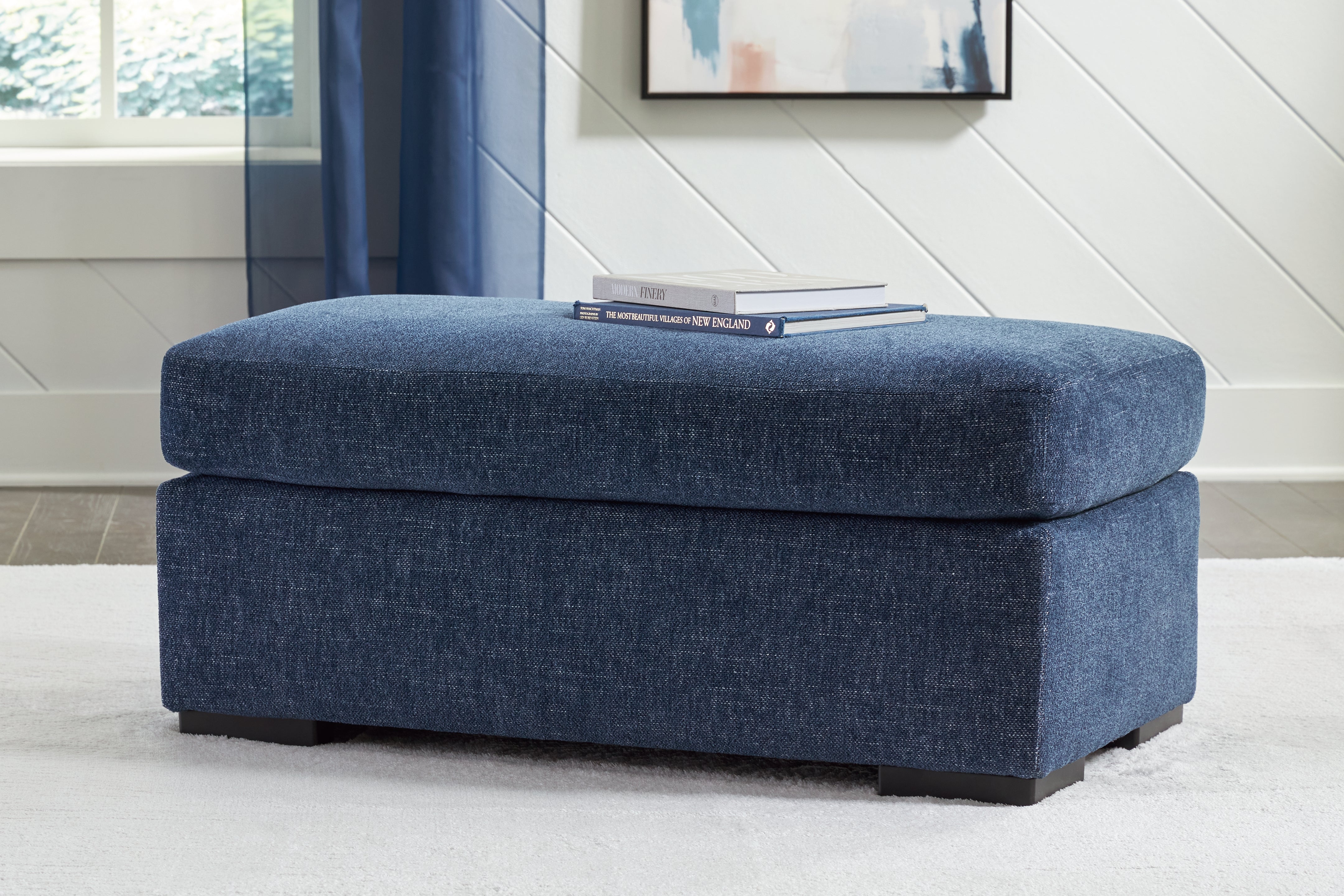 A2Z Furniture - Ashley Furniture - Evansley Living Room - Ottoman / Navy - 5450214