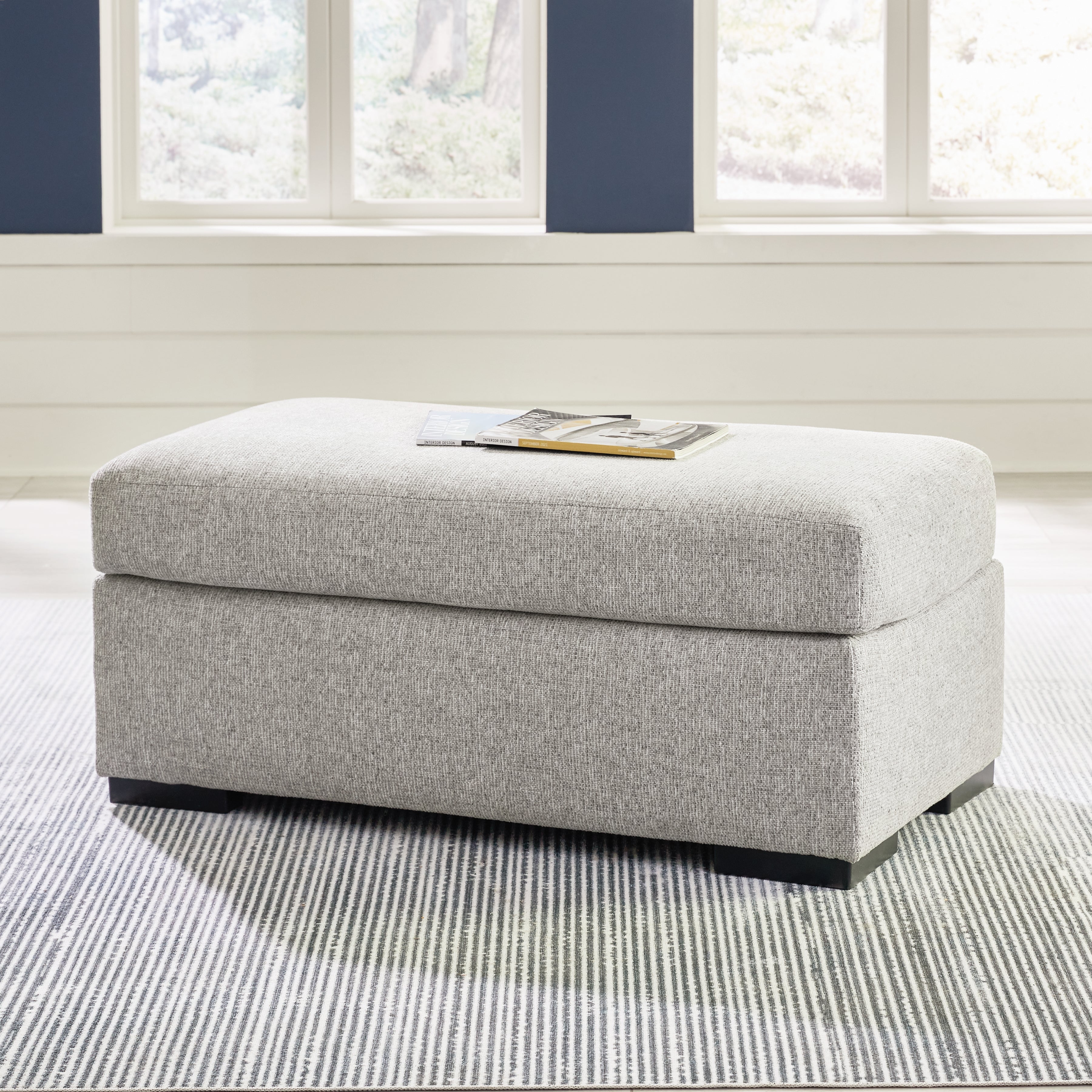 A2Z Furniture - Ashley Furniture - Evansley Living Room - Ottoman / Pewter - 5450314