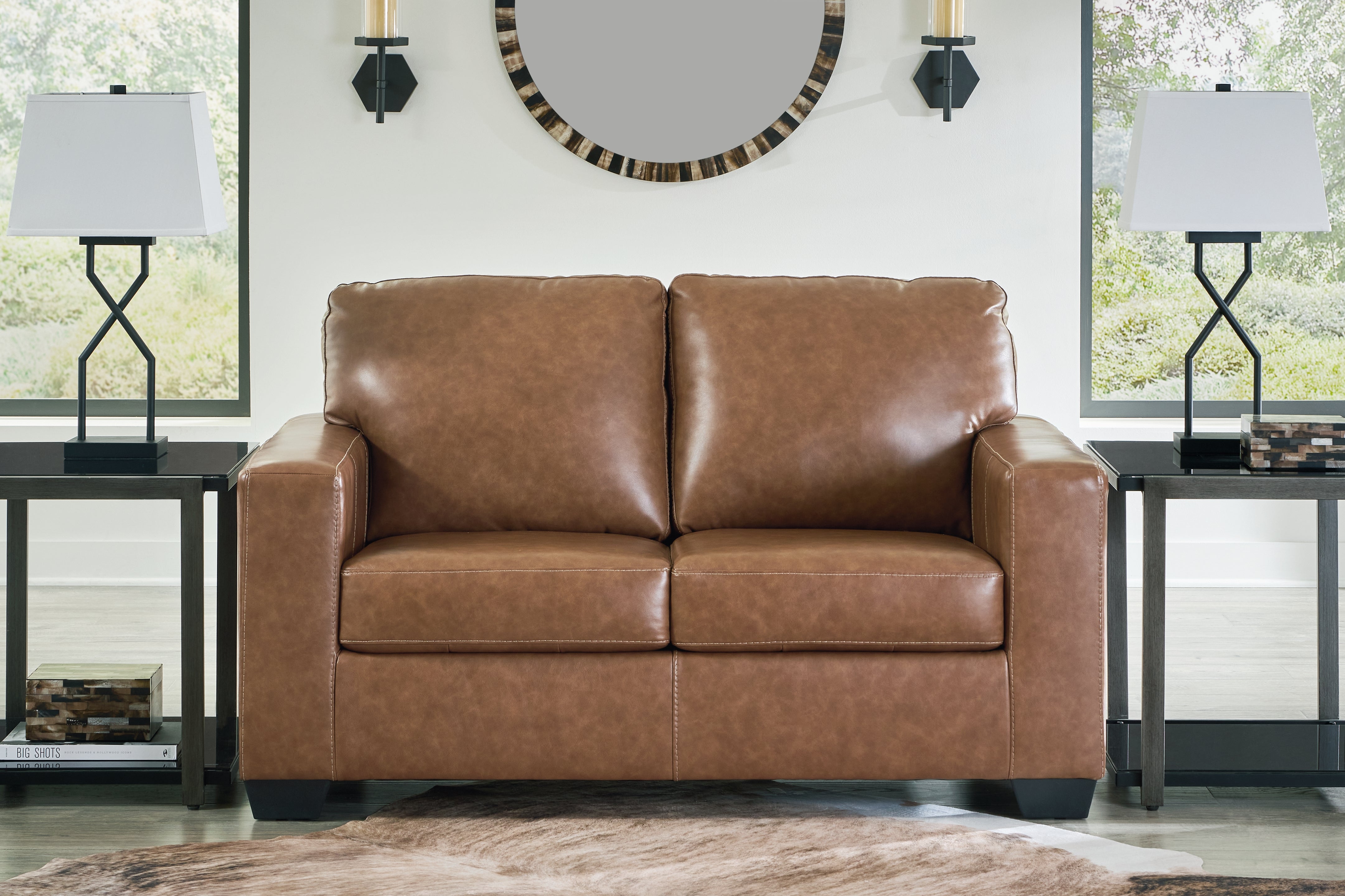 A2Z Furniture - Ashley Furniture - Bolsena Living Room - Loveseat / Caramel - 5560335