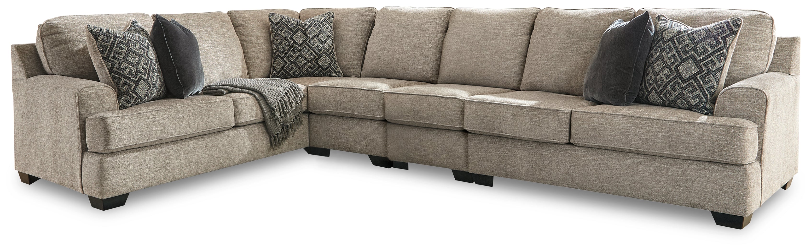A2Z Furniture - Ashley Furniture - Bovarian Sectional - LAF 4-Piece Sectional / Stone - 56103S6
