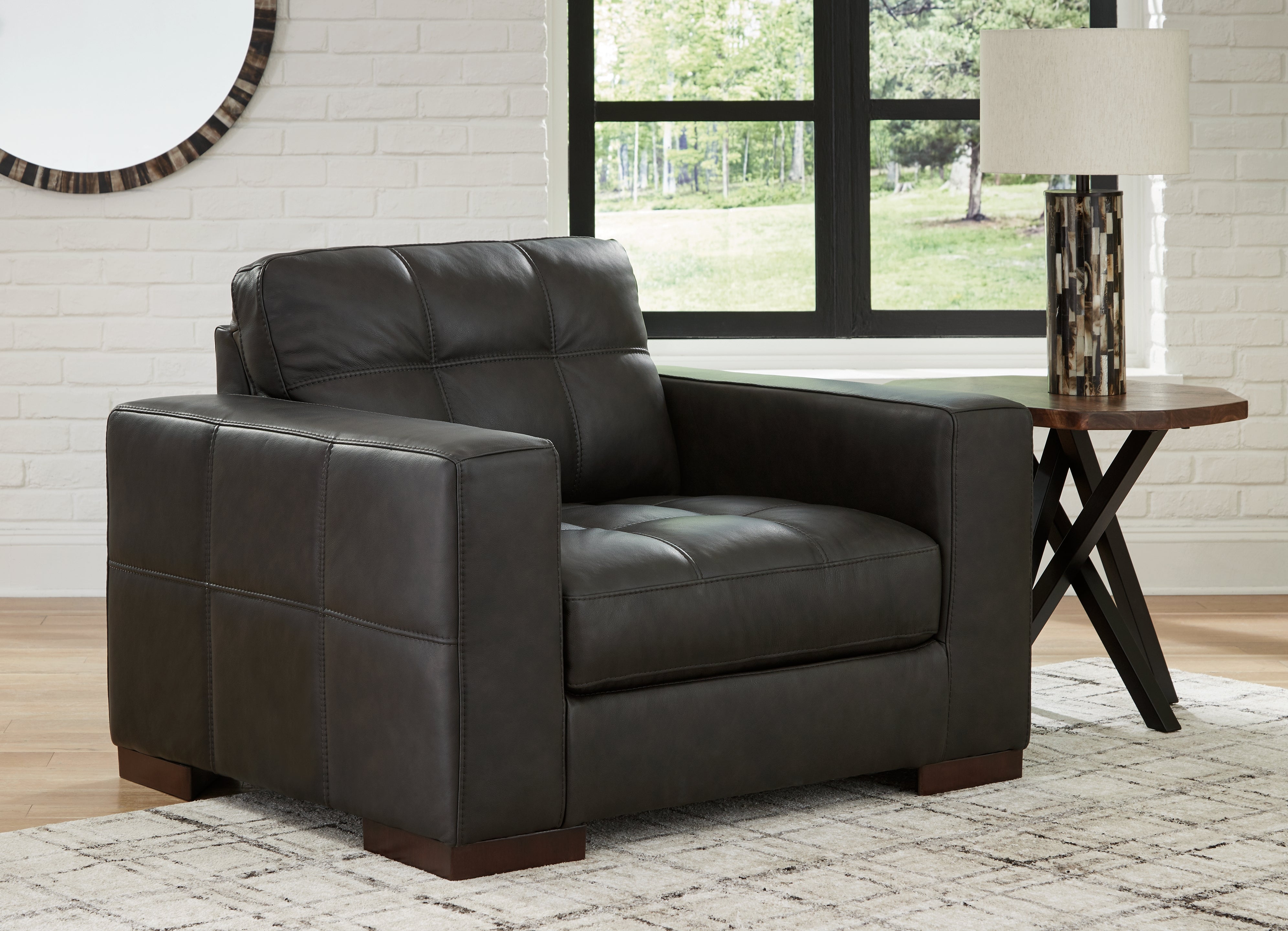 A2Z Furniture - Ashley Furniture - Luigi Living Room - Chair and a Half / Thunder - 5650623