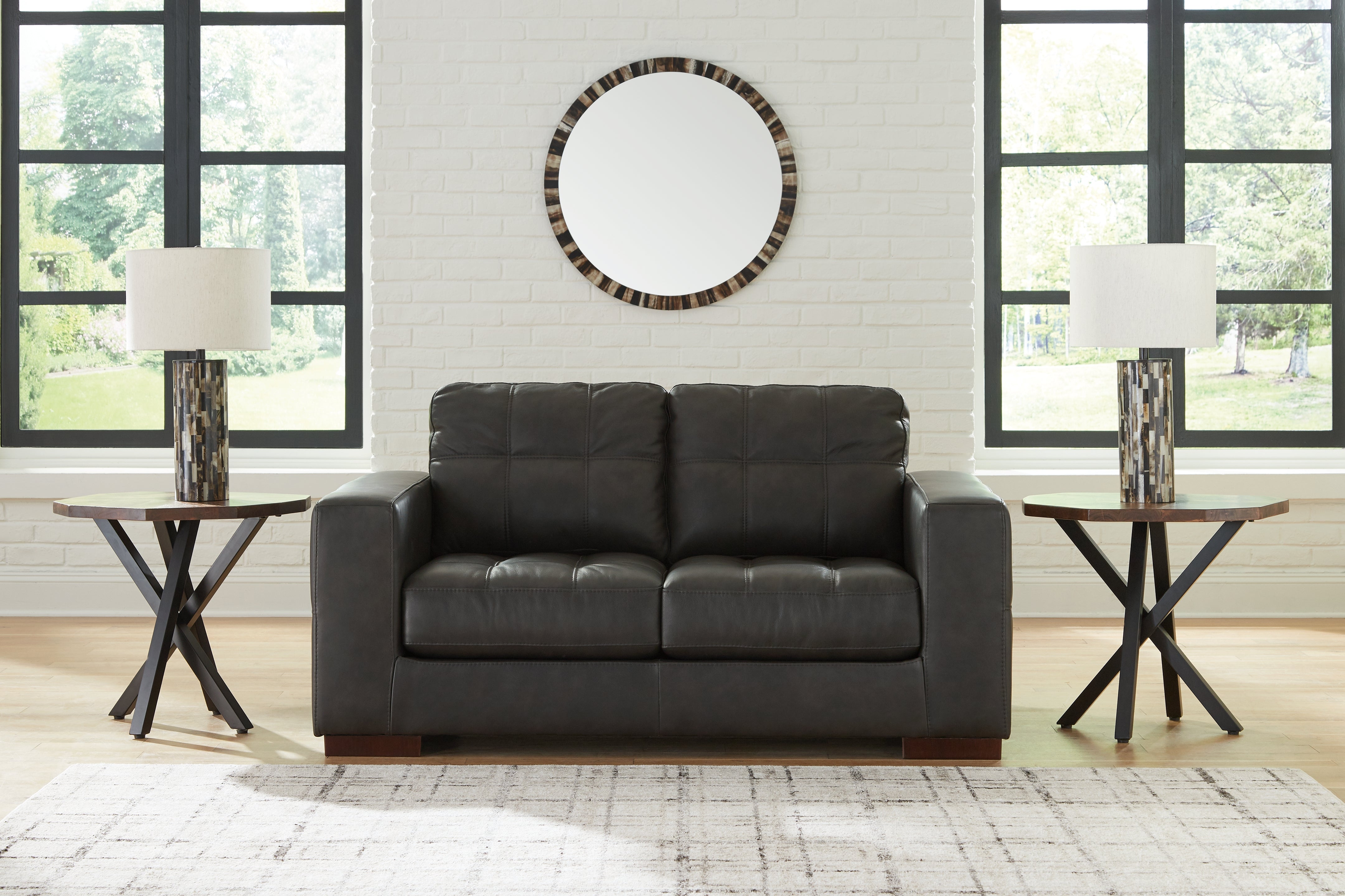 A2Z Furniture - Ashley Furniture - Luigi Living Room - Loveseat / Thunder - 5650635