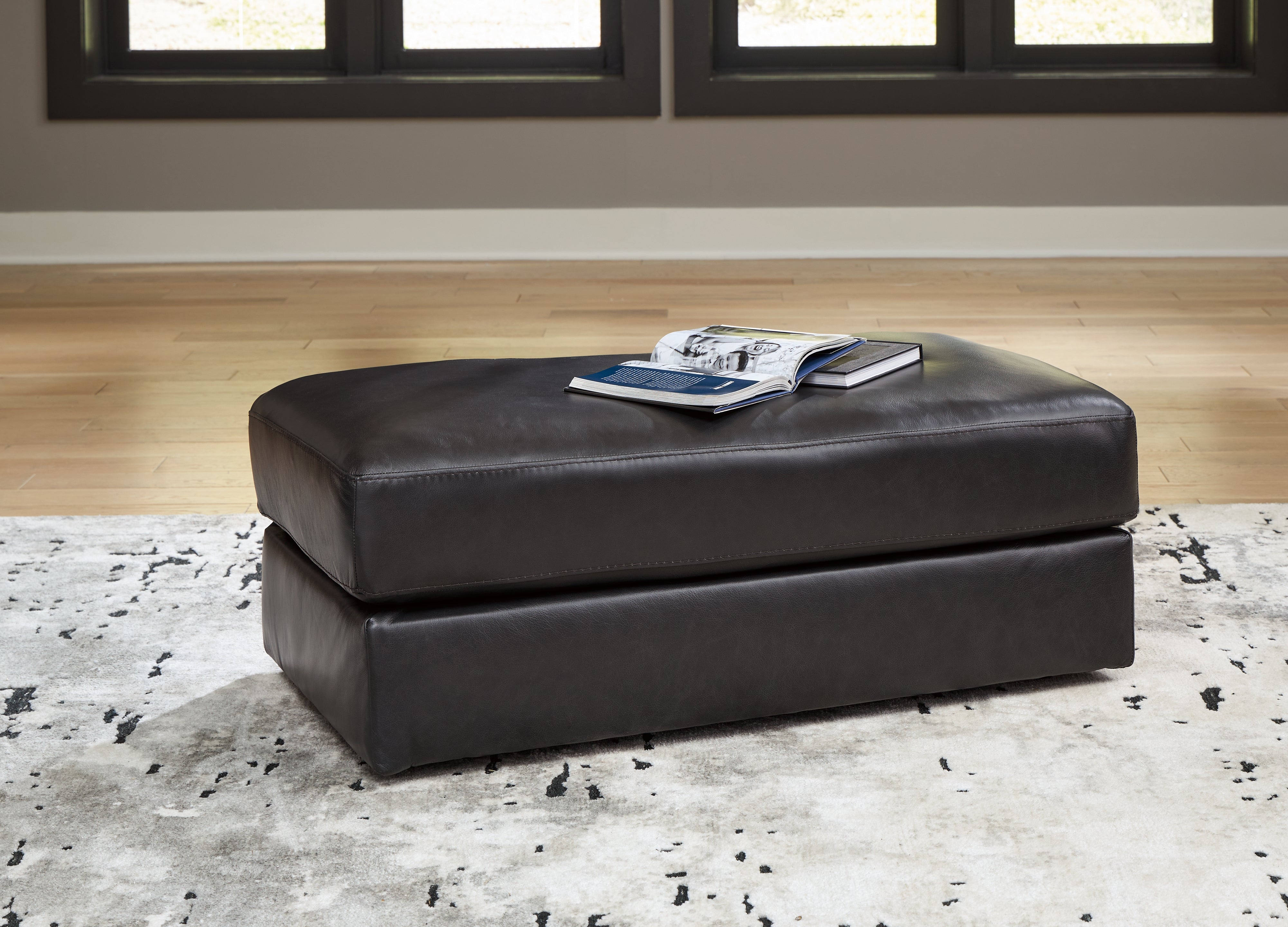 A2Z Furniture - Ashley Furniture - Amiata Living Room - Ottoman / Onyx - 5740514