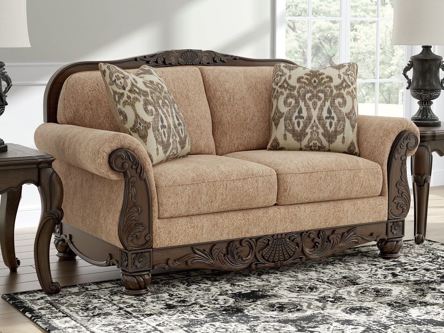 A2Z Furniture - Ashley Furniture - Chelsworth Living Room - Loveseat / Golden - PC5790535