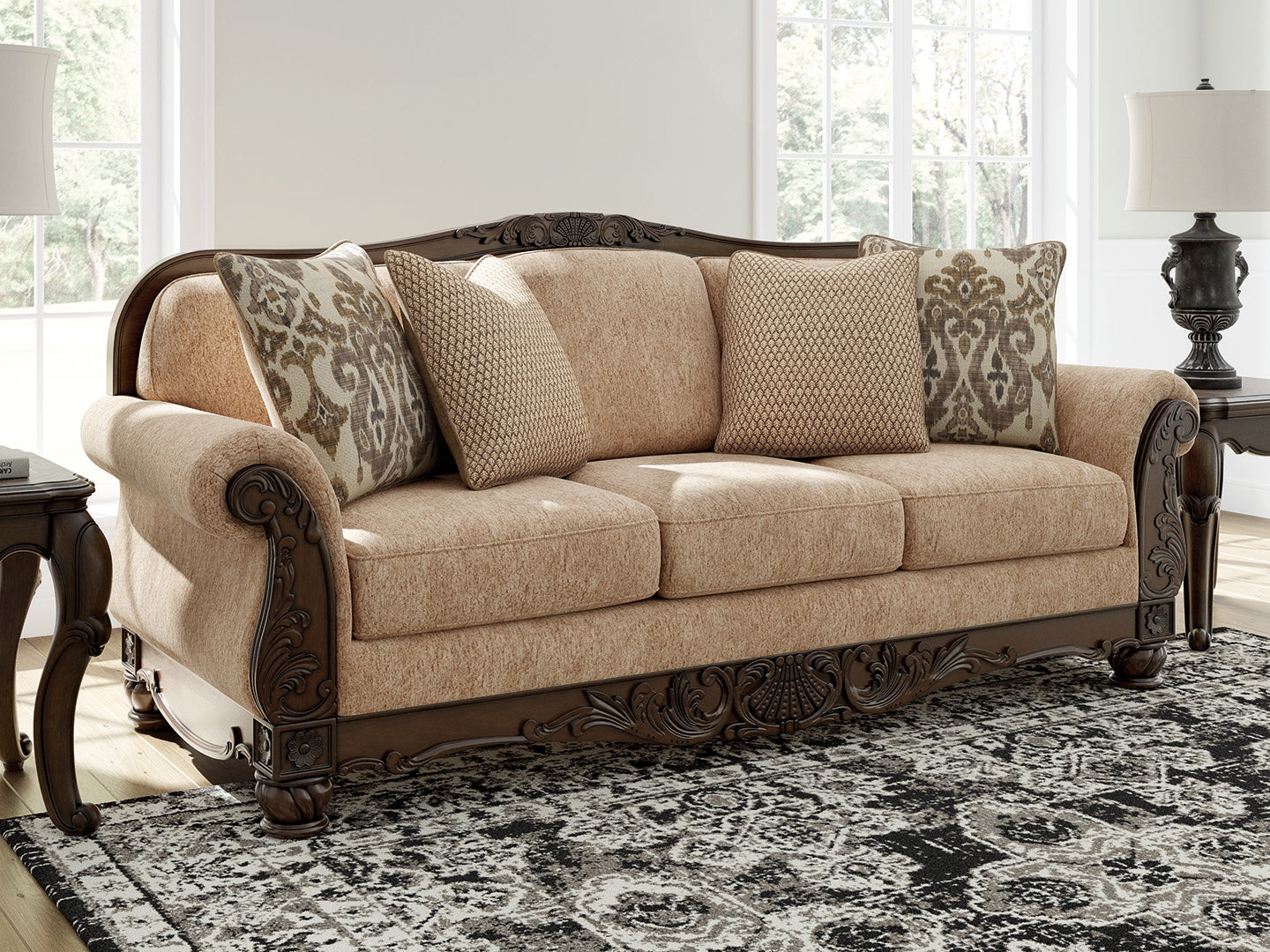 A2Z Furniture - Ashley Furniture - Chelsworth Living Room - Sofa / Golden - PC5790538