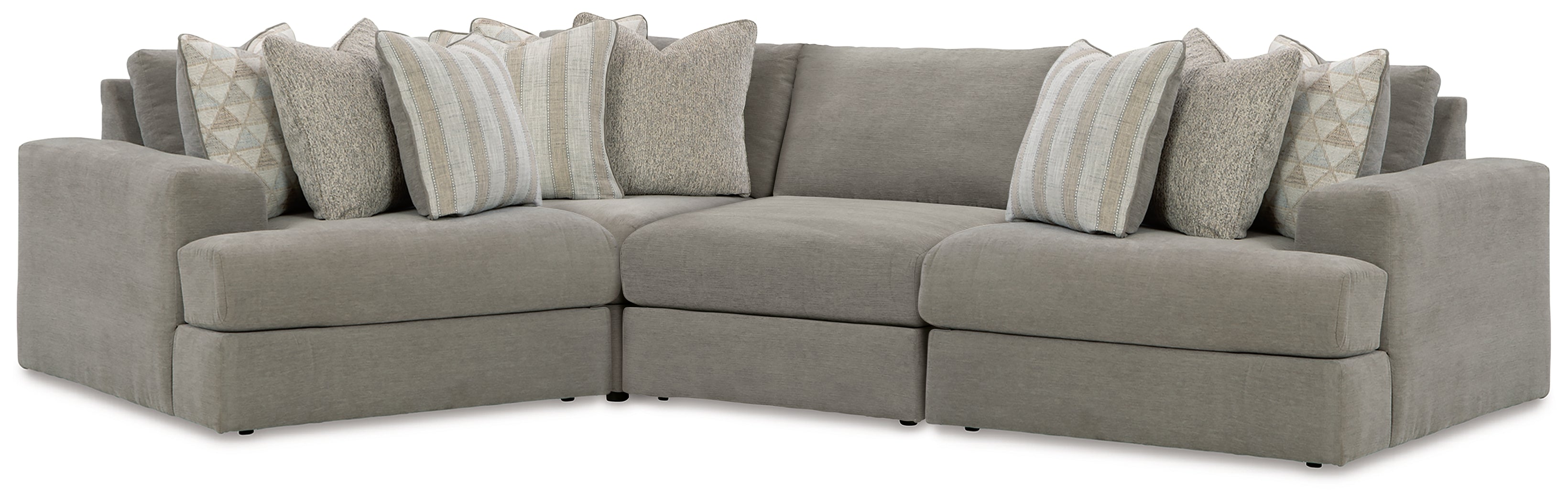 A2Z Furniture - Ashley Furniture - Avaliyah Sectional - RAF 4-Piece Sectional / Ash - 58103S5