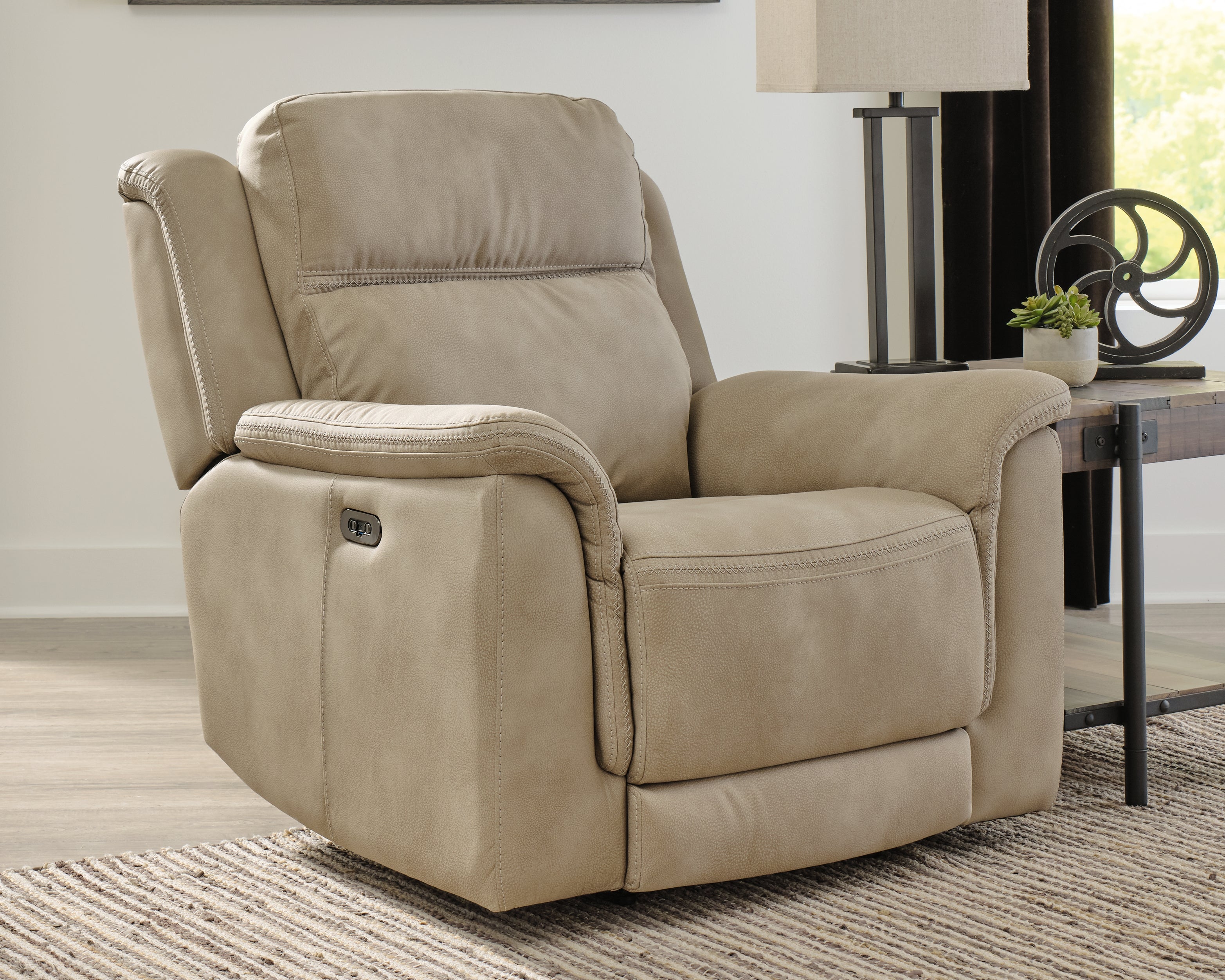 A2Z Furniture - Ashley Furniture - Next-Gen DuraPella Living Room - PWR Recliner/ADJ Headrest / Sand - 5930213