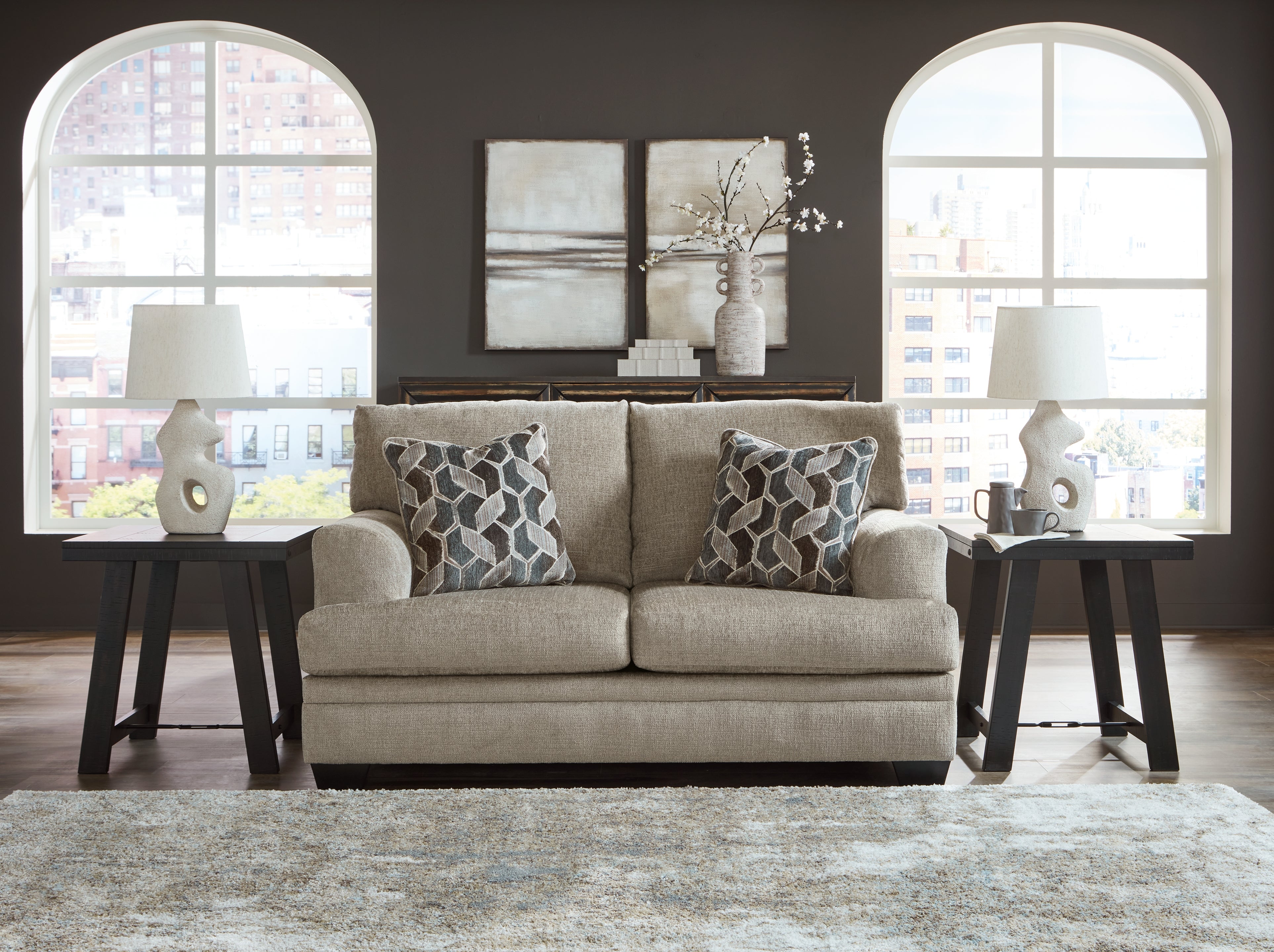 A2Z Furniture - Ashley Furniture - Stonemeade Living Room - Loveseat / Taupe - 5950435