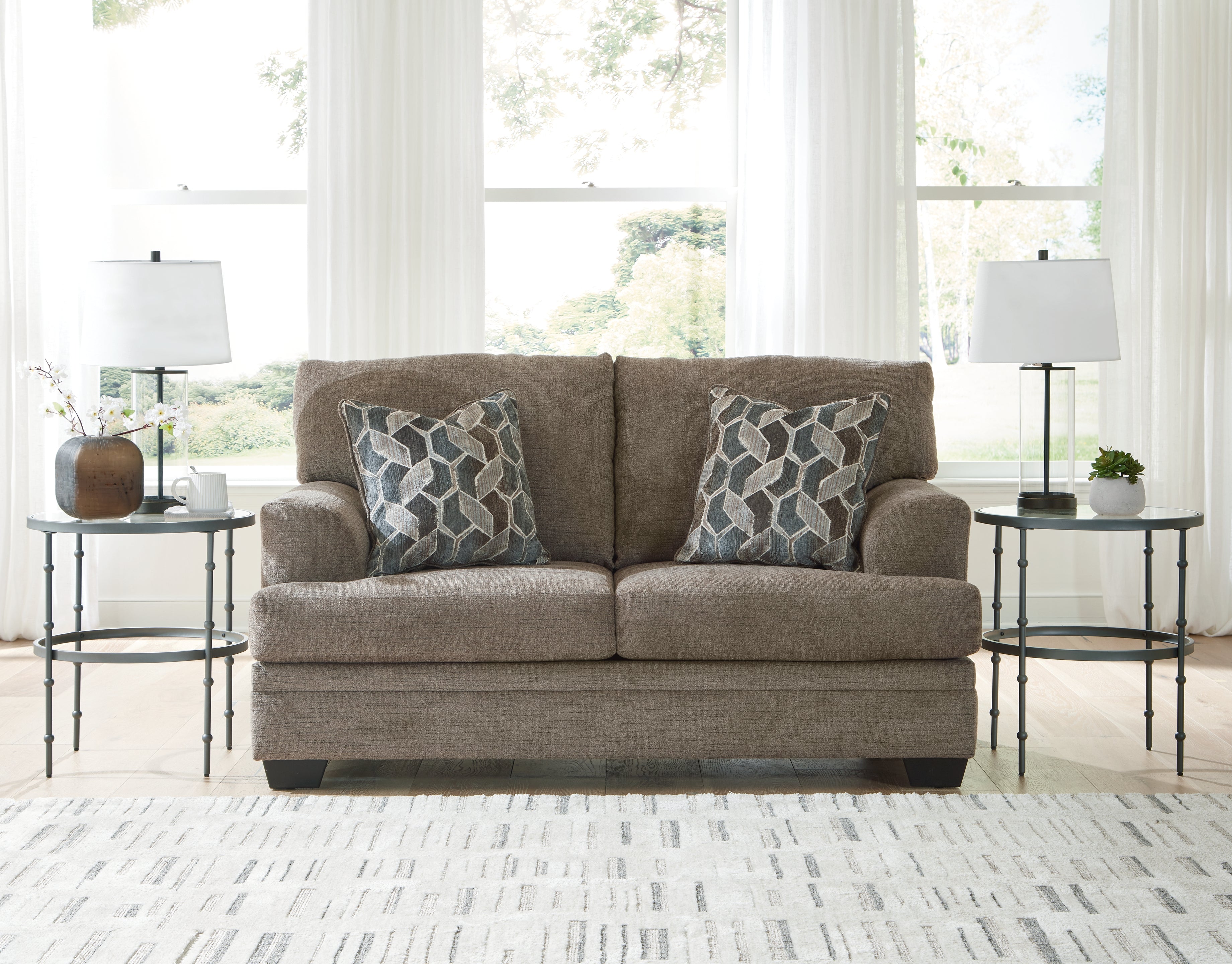 A2Z Furniture - Ashley Furniture - Stonemeade Living Room - Loveseat / Nutmeg - 5950535