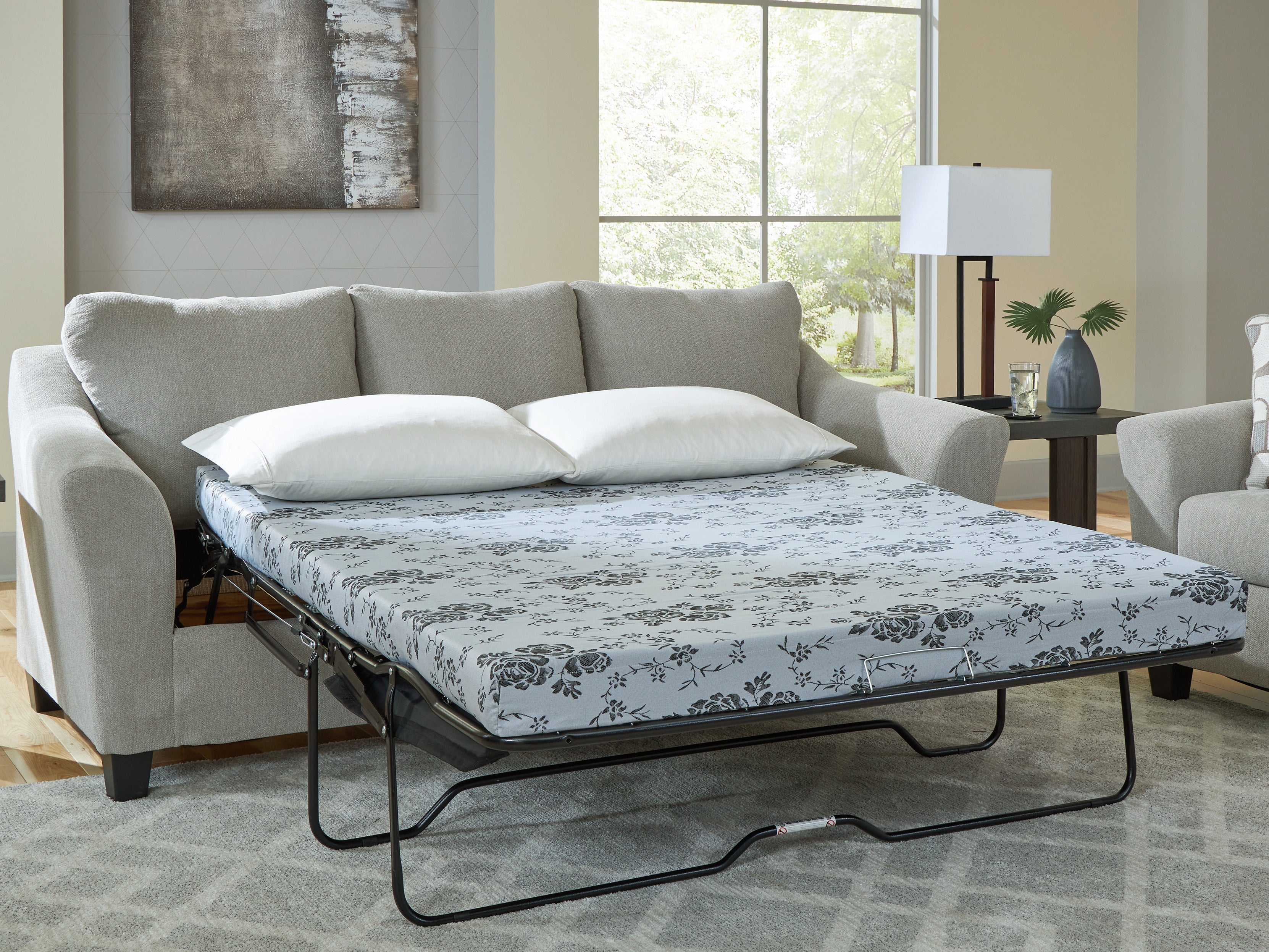 A2Z Furniture - Ashley Furniture - Willarae Living Room - Queen Sofa Sleeper / Taupe - 5980339