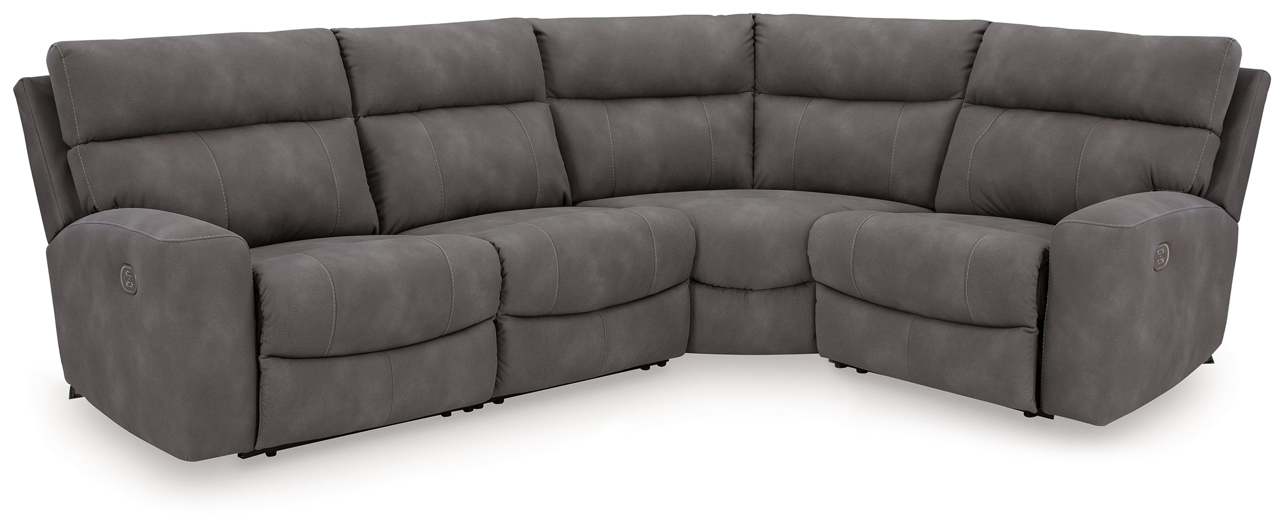 A2Z Furniture - Ashley Furniture - Next-Gen DuraPella Sectional - 4-Piece Power Reclining Sectional / Slate - 61003S4