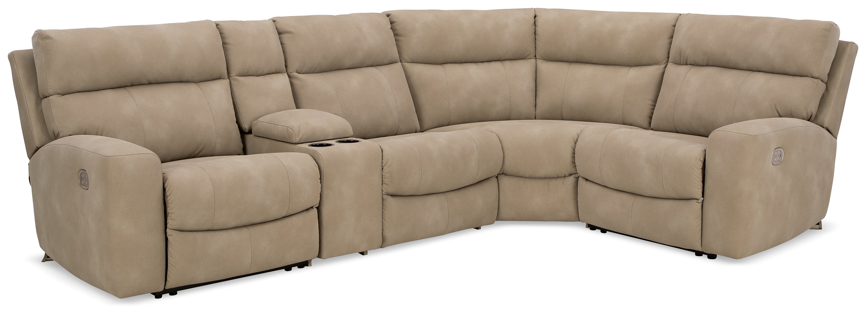 A2Z Furniture - Ashley Furniture - Next-Gen DuraPella Sectional - 5-Piece Power Reclining Sectional / Sand - 61004S5