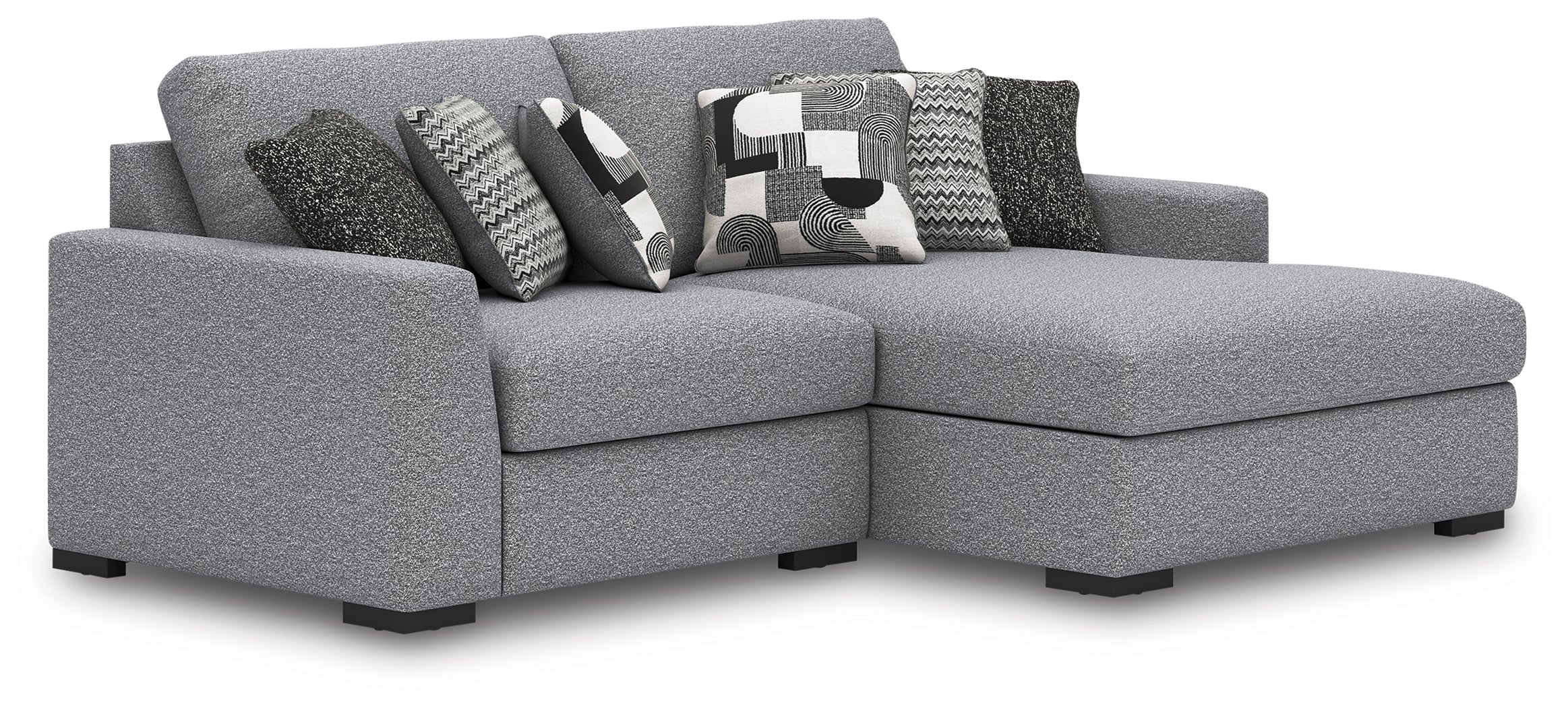 A2Z Furniture - Ashley Furniture - Bealton Sectional - RAF 2-Piece Sectional with Chaise / Salt and Pepper - 61305S10