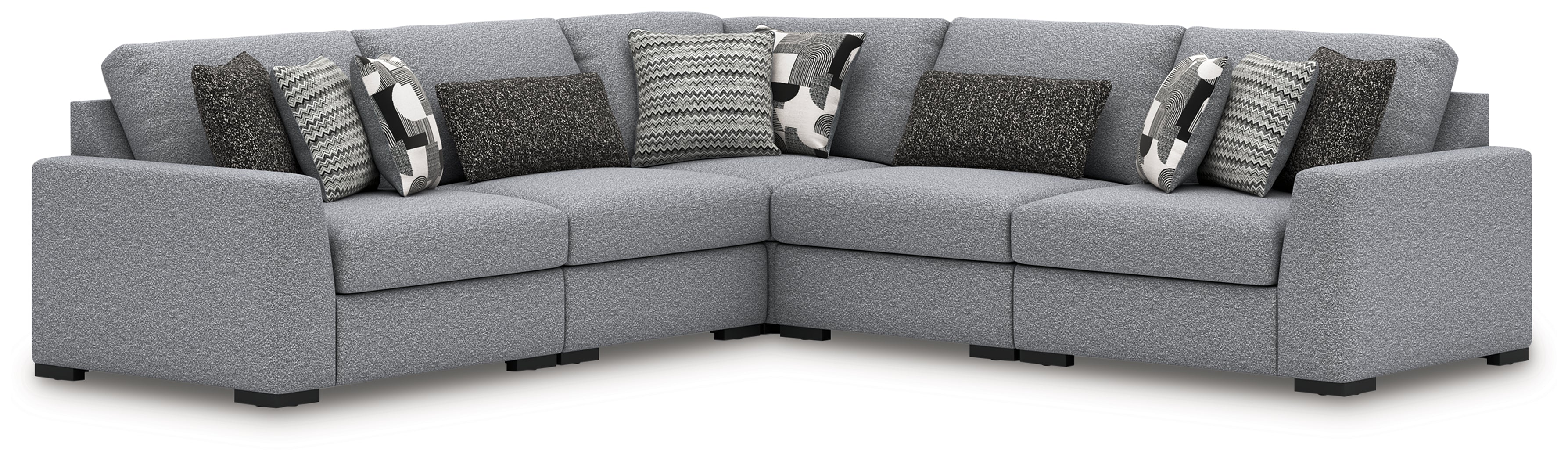 A2Z Furniture - Ashley Furniture - Bealton Sectional - RAF 5-Piece Sectional / Salt and Pepper - 61305S6