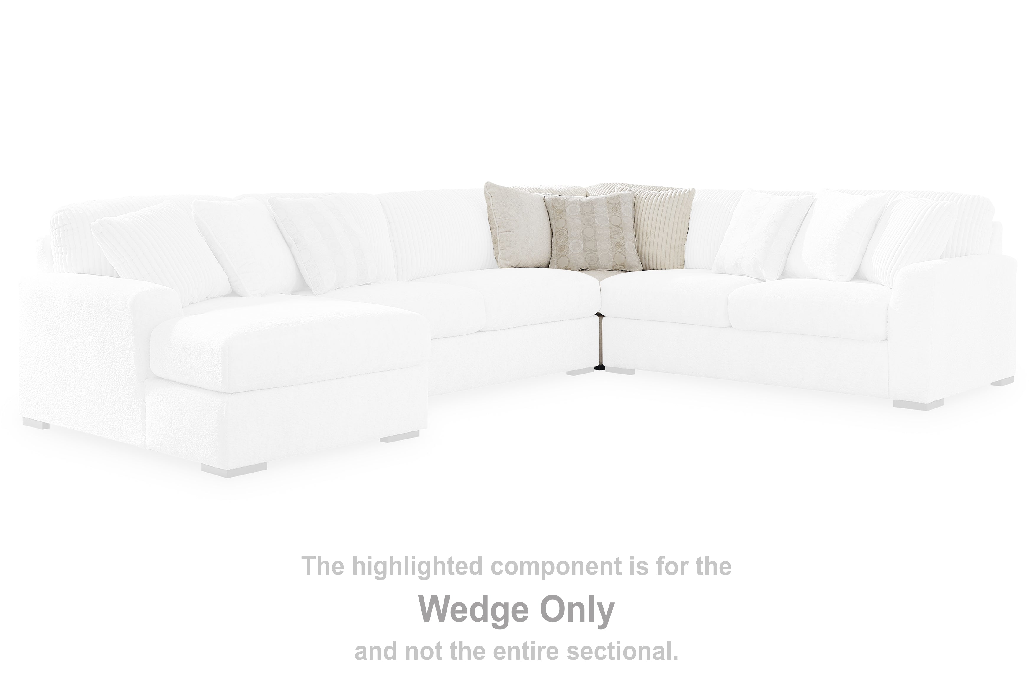 A2Z Furniture - Ashley Furniture - Chessington Sectional - Wedge / Ivory - 6190477