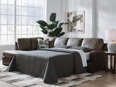 A2Z Furniture - Ashley Furniture - Castille Way Sectional - RAF 2-Piece Sleeper Sectional with Chaise / Fossil - PC62703S4