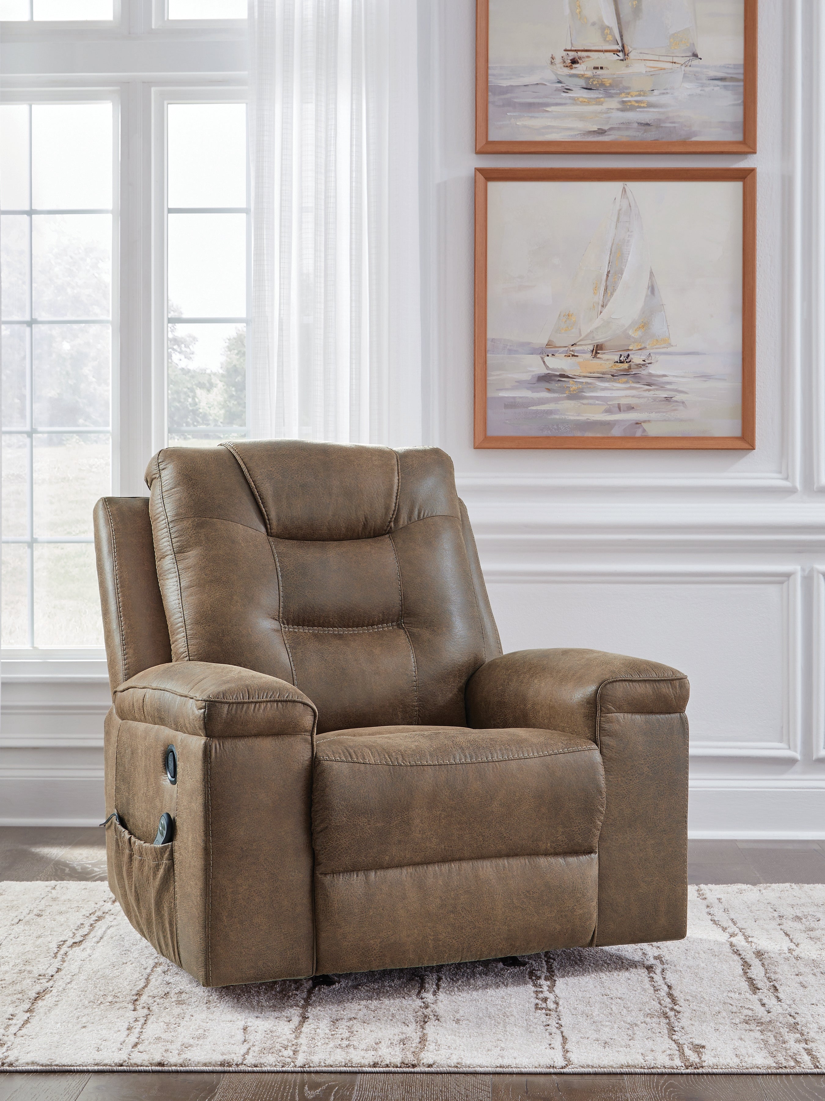 A2Z Furniture - Ashley Furniture - Stockworth Living Room - Rocker Recliner / Granite - PC6560525