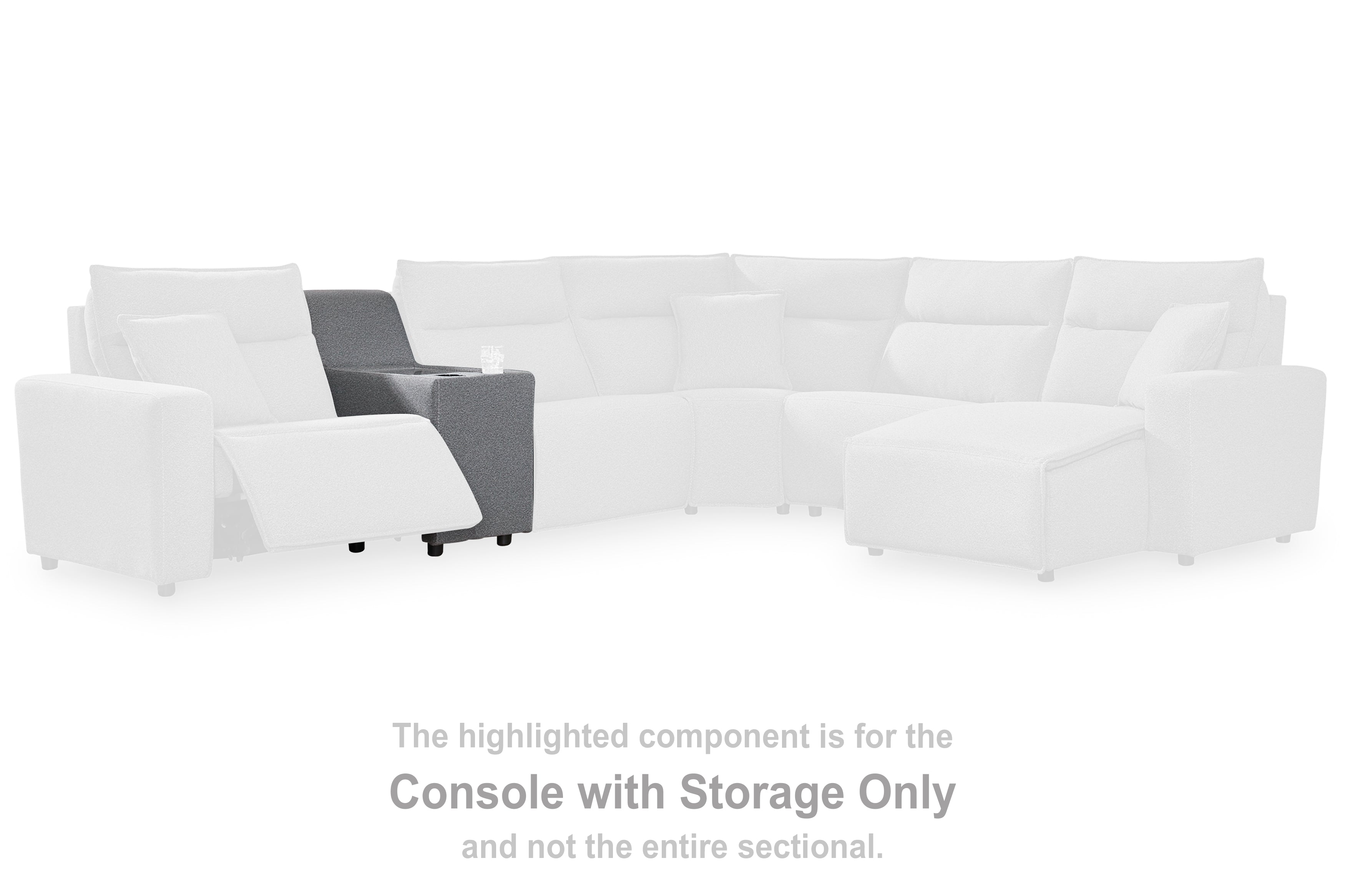 A2Z Furniture - Ashley Furniture - ModMax II Sectional - Console / Salt and Pepper - 6590657
