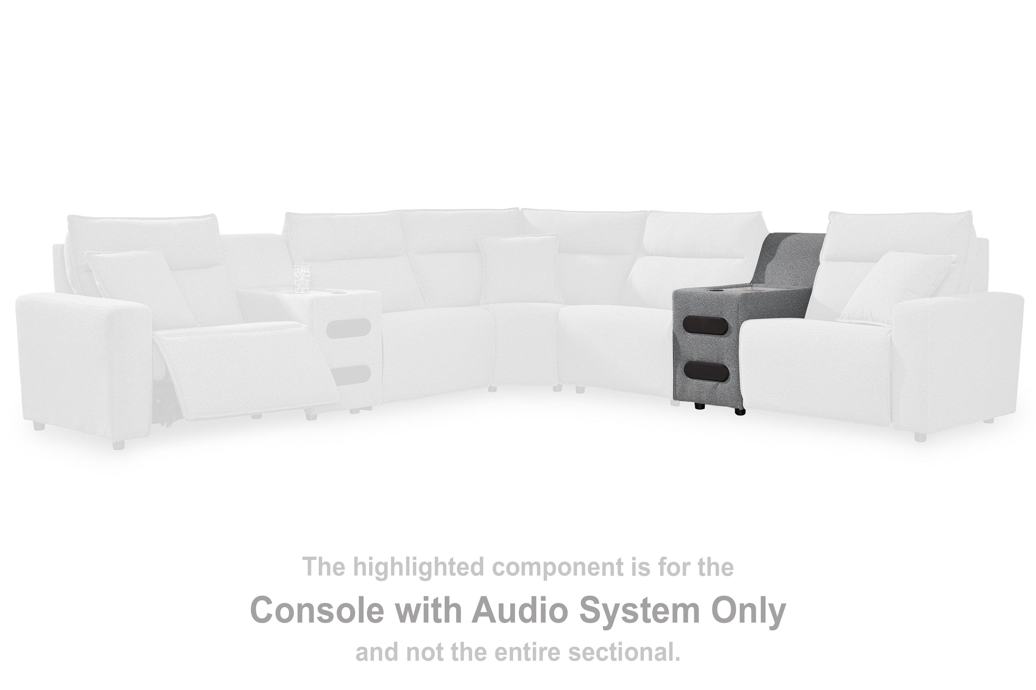 A2Z Furniture - Ashley Furniture - ModMax II Sectional - 3-Piece Power Reclining Sectional / Salt and Pepper - 65906S1