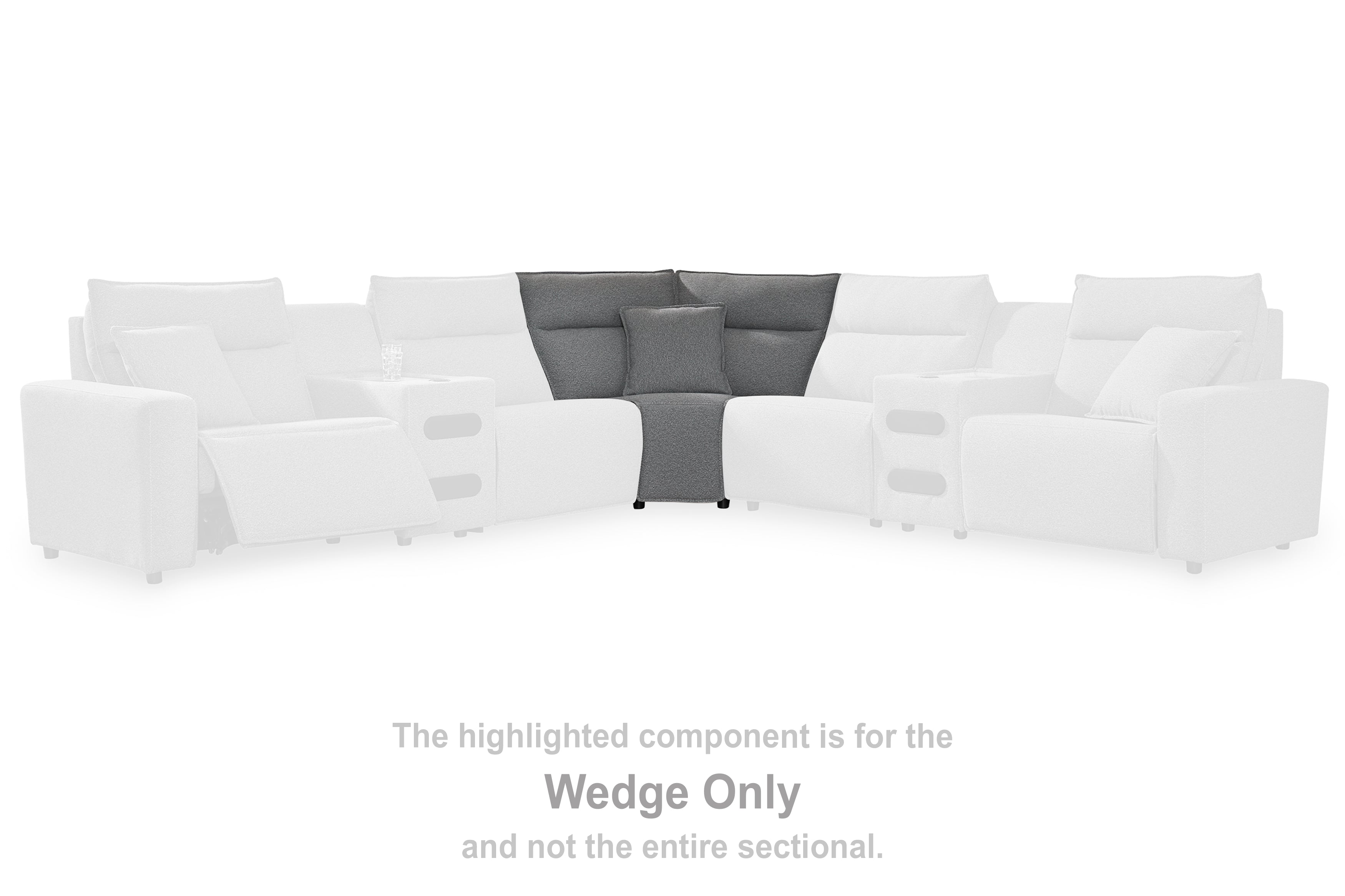 A2Z Furniture - Ashley Furniture - ModMax II Sectional - Wedge / Salt and Pepper - 6590677