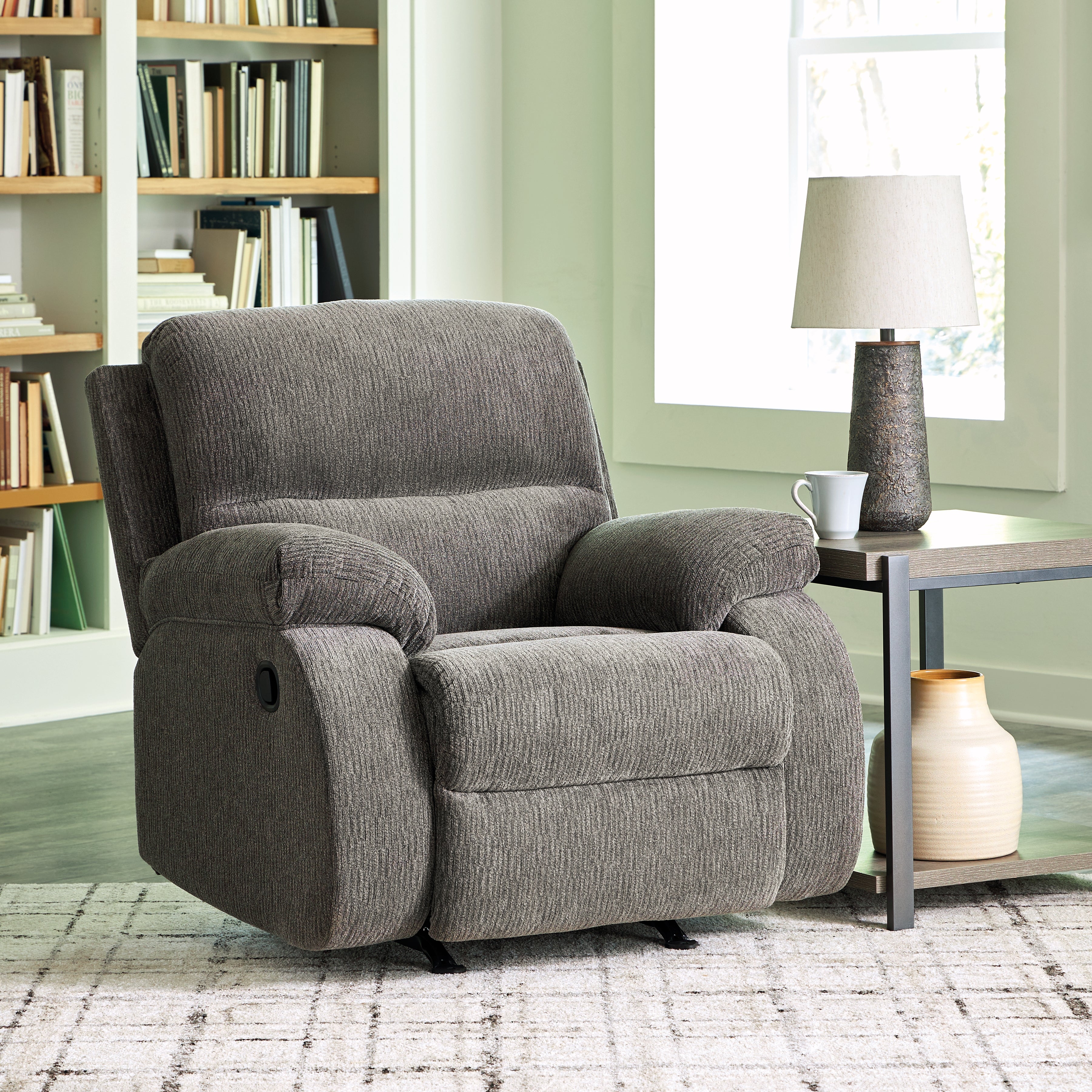 A2Z Furniture - Ashley Furniture - Scranto Living Room - Reclining Sofa / Brindle - 6650288