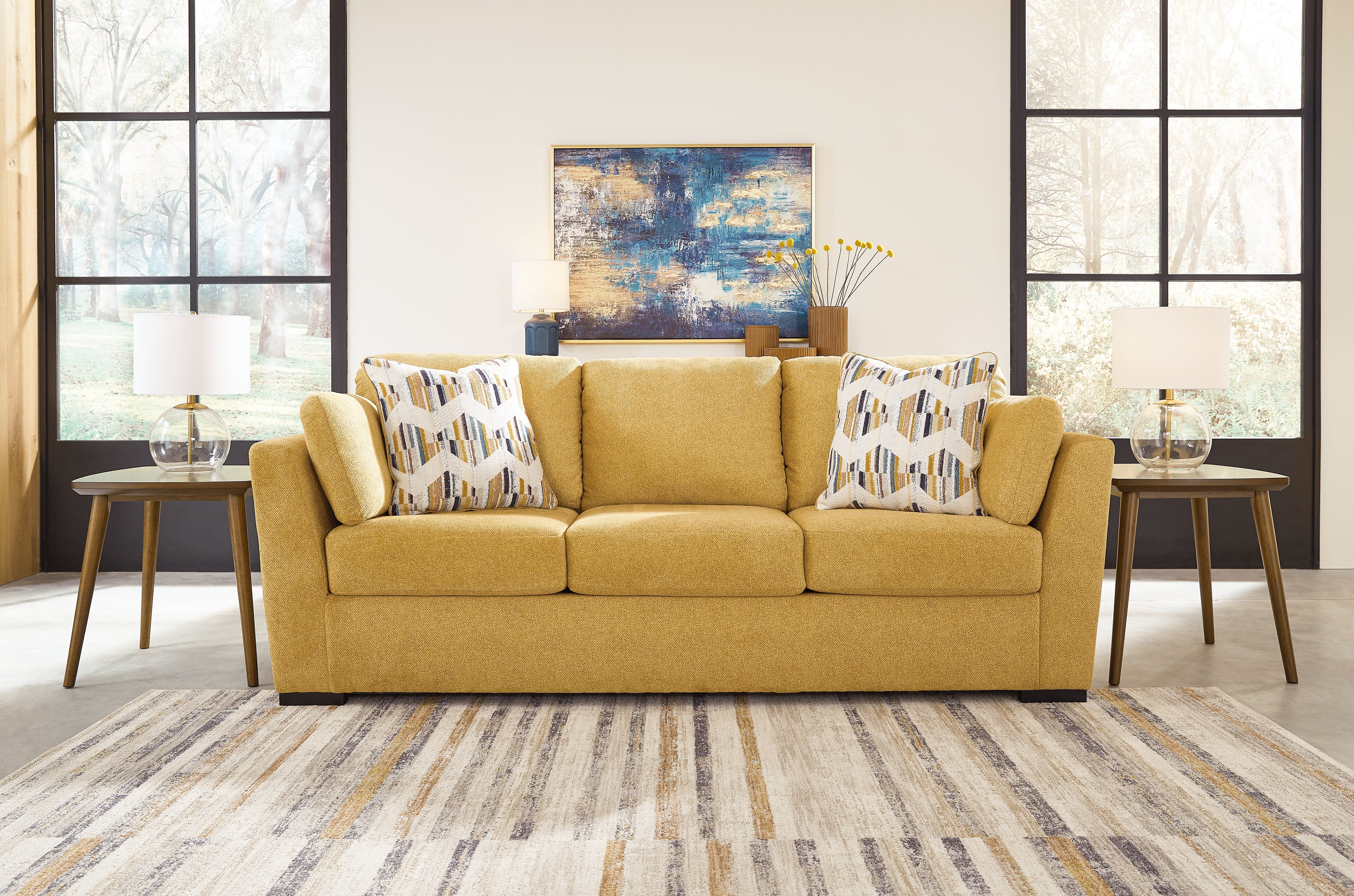A2Z Furniture - Ashley Furniture - Keerwick Living Room - Sofa / Sunflower - 6750638