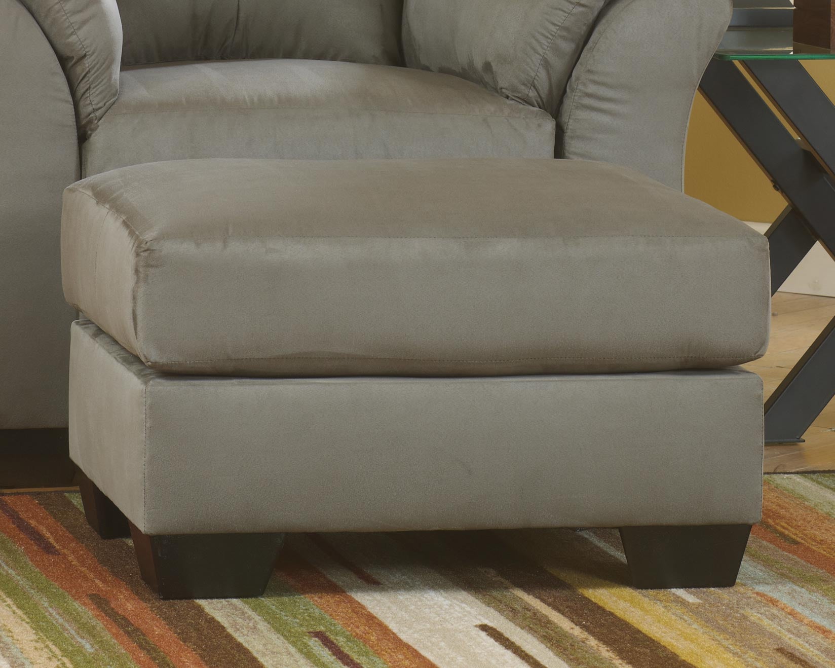 A2Z Furniture - Ashley Furniture - Darcy Living Room - Ottoman / Cobblestone - 7500514