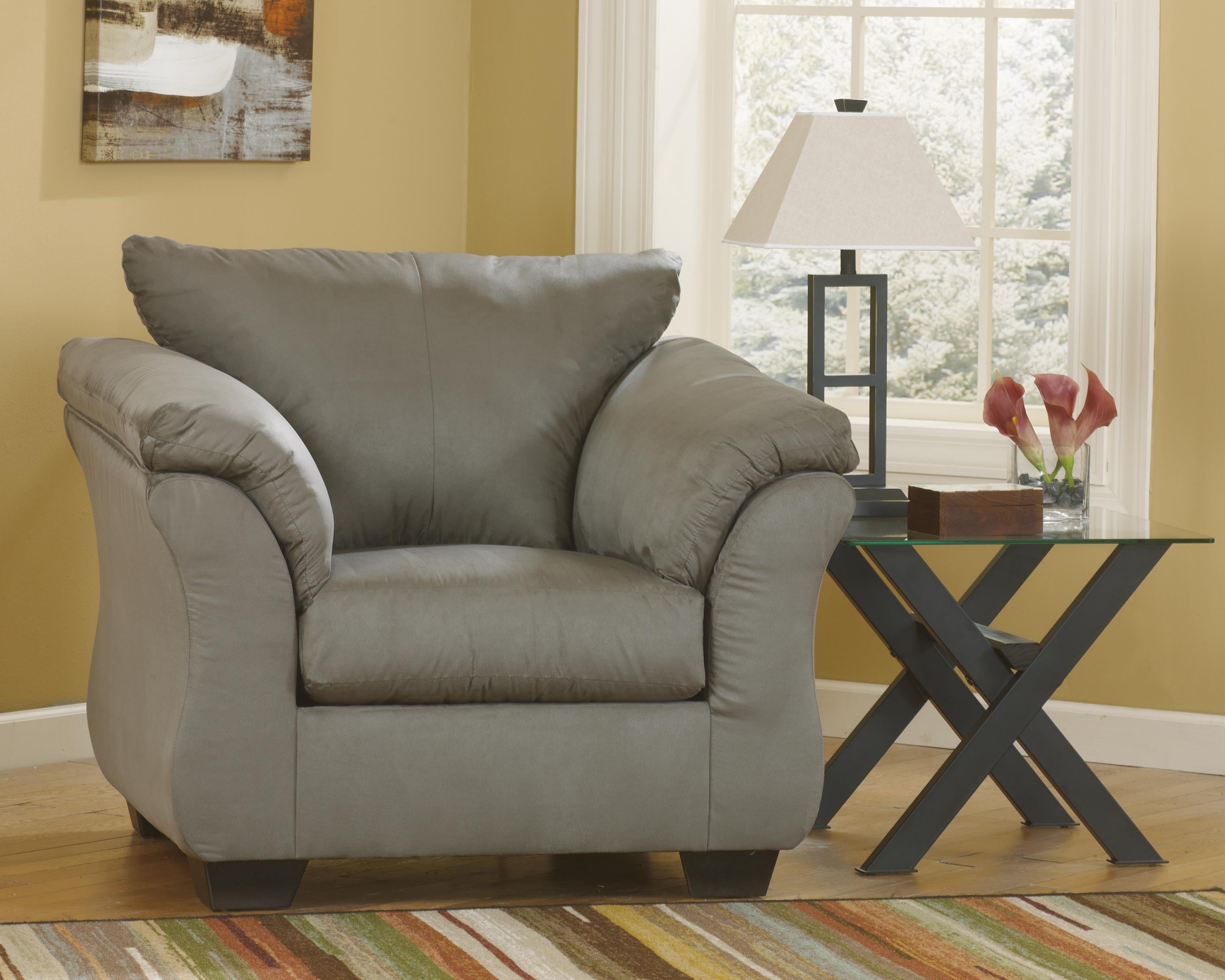 A2Z Furniture - Ashley Furniture - Darcy Living Room - Chair / Cobblestone - 7500520
