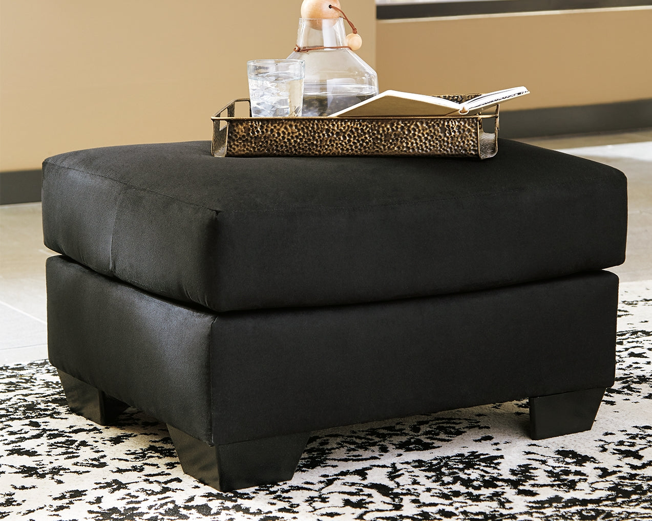 A2Z Furniture - Ashley Furniture - Darcy Living Room - Ottoman / Black - 7500814