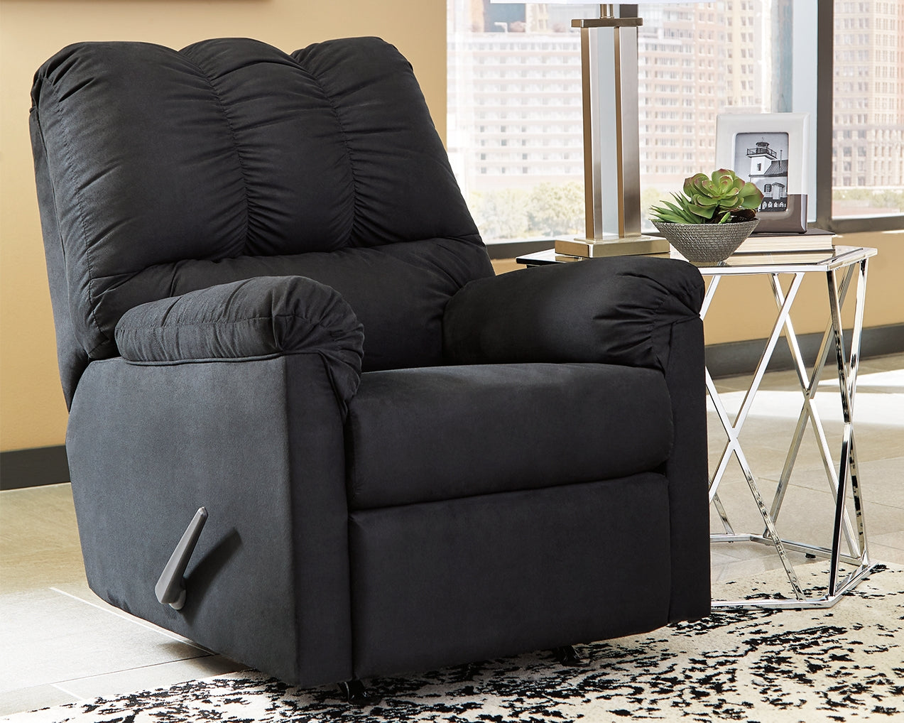 A2Z Furniture - Ashley Furniture - Darcy Living Room - Rocker Recliner / Black - 7500825