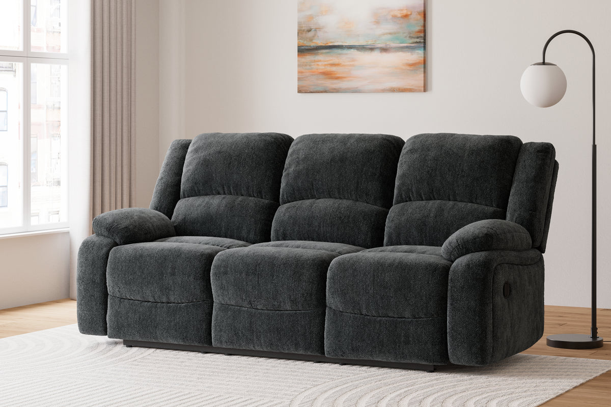 A2Z Furniture - Ashley Furniture - Draycoll Living Room - Reclining Power Sofa / Slate - 7650487