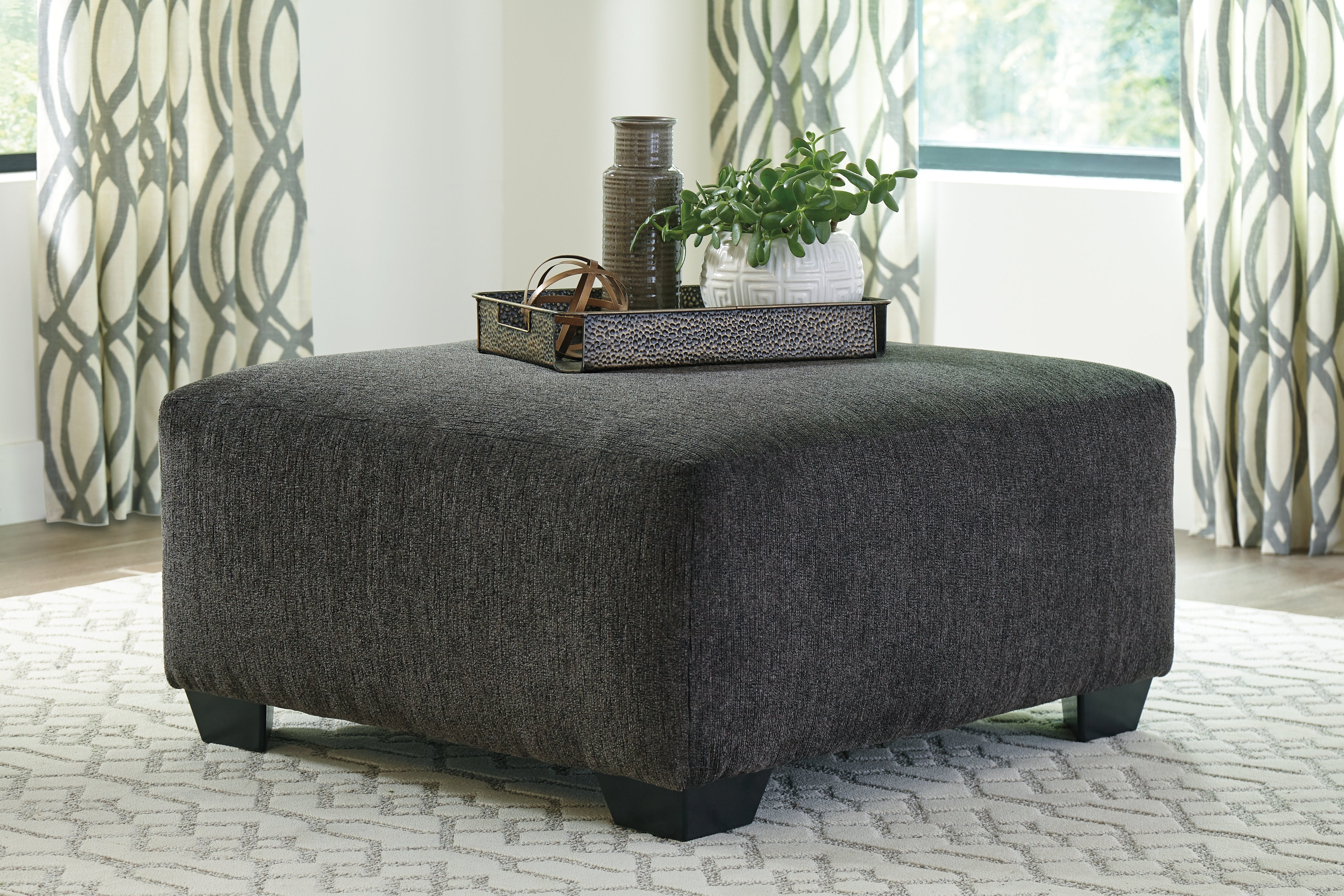 A2Z Furniture - Ashley Furniture - Ballinasloe Living Room - Oversized Accent Ottoman / Smoke - 8070308
