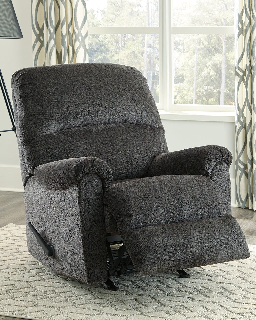 A2Z Furniture - Ashley Furniture - Ballinasloe Living Room - Rocker Recliner / Smoke - 8070325