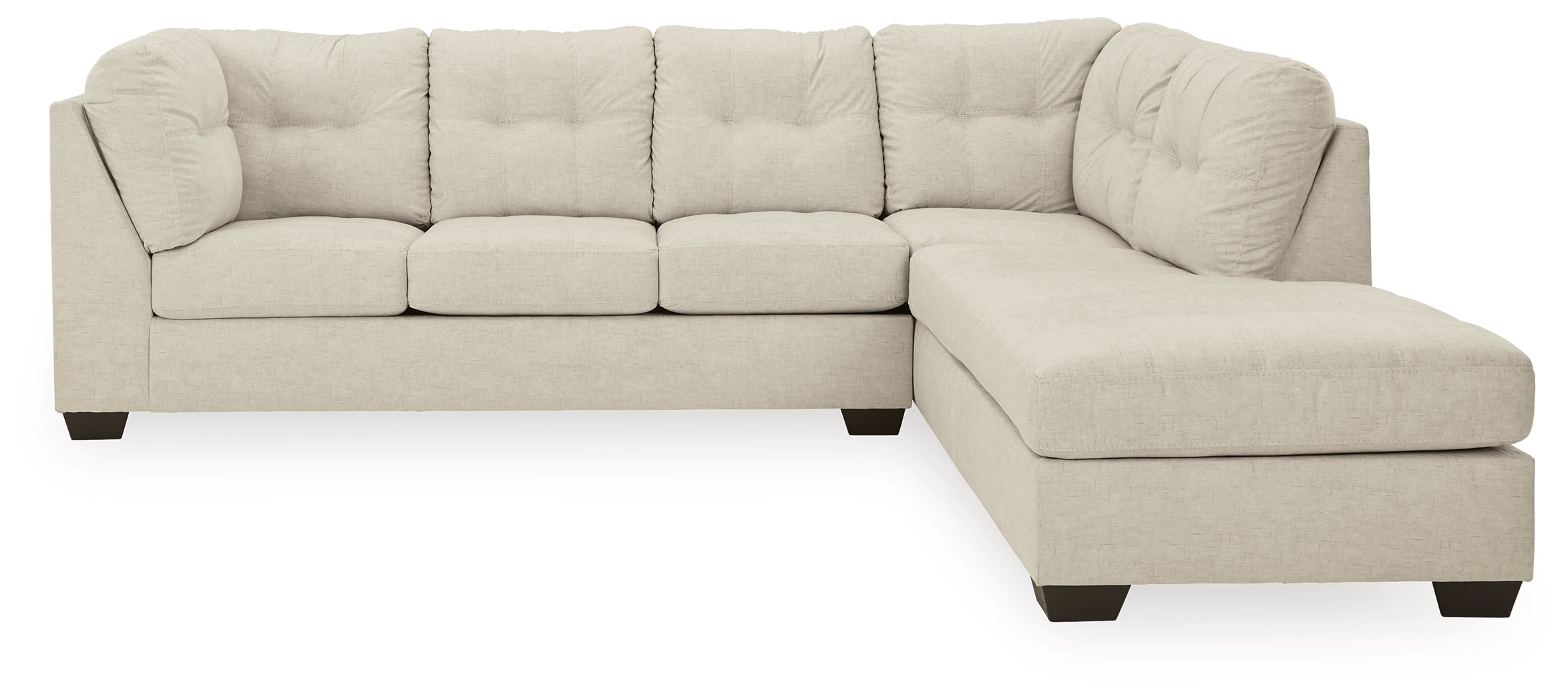 A2Z Furniture - Ashley Furniture - Falkirk Sectional - LAF 2-Piece Sectional with Chaise / Parchment - 80806S2
