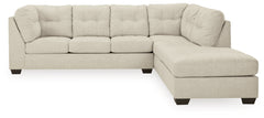A2Z Furniture - Ashley Furniture - Falkirk Sectional - LAF 2-Piece Sectional with Chaise / Parchment - 80806S2