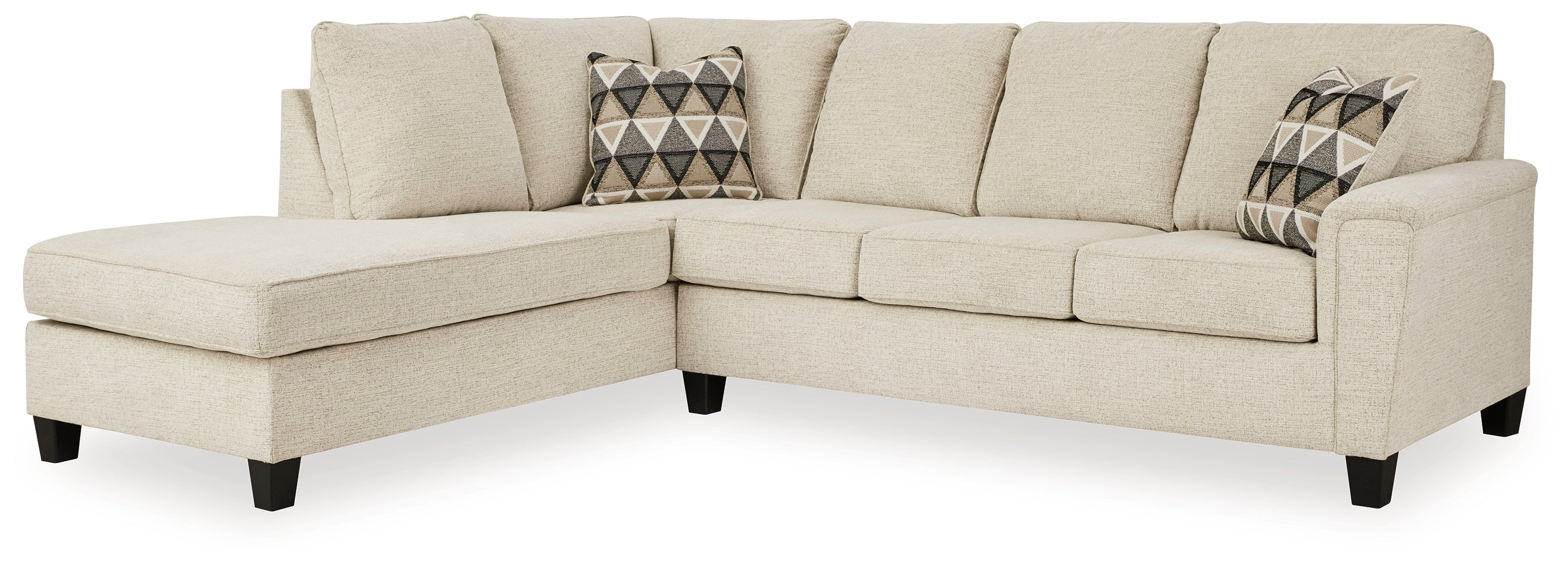 A2Z Furniture - Ashley Furniture - Abinger Sectional - LAF 2-Piece Sectional with Chaise / Natural - 83904S2