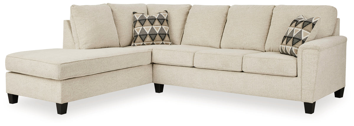 A2Z Furniture - Ashley Furniture - Abinger Sectional - LAF 2-Piece Sectional with Chaise / Natural - 83904S2