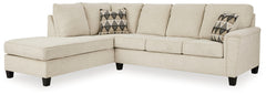 A2Z Furniture - Ashley Furniture - Abinger Sectional - LAF 2-Piece Sectional with Chaise / Natural - 83904S2
