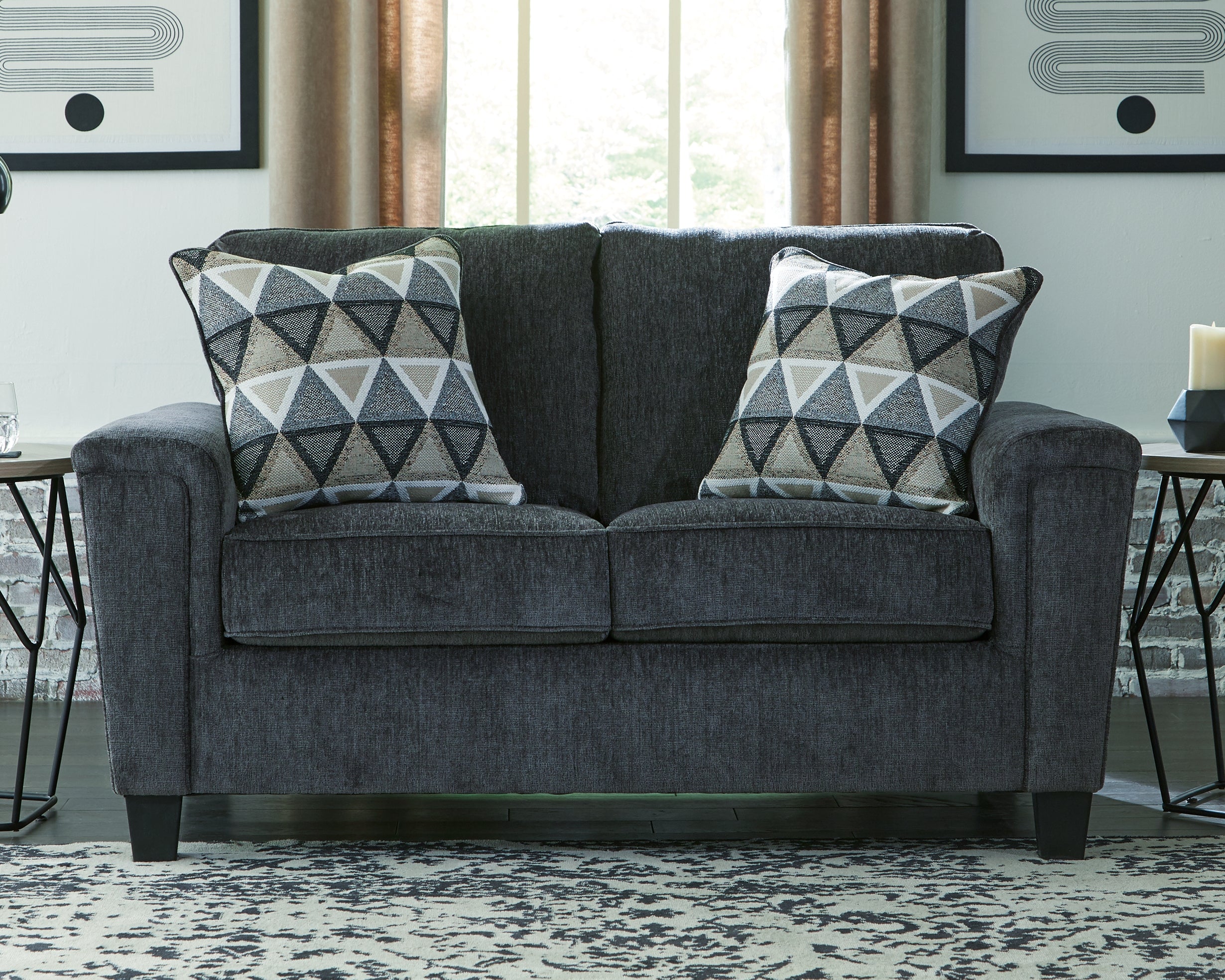 A2Z Furniture - Ashley Furniture - Abinger Living Room - Loveseat / Smoke - 8390535