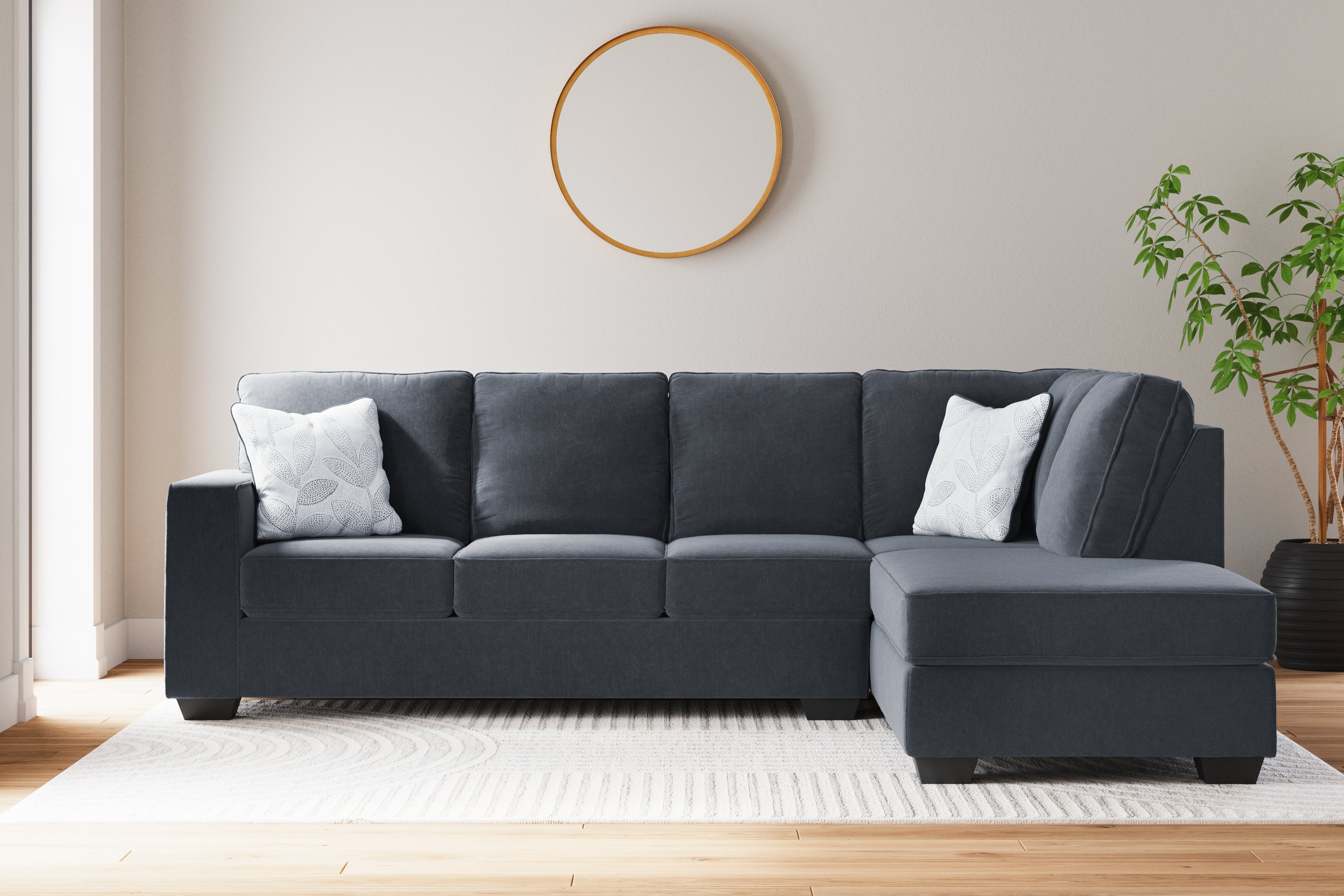 A2Z Furniture - Ashley Furniture - Altari Sectional - LAF 2-Piece Sectional with Chaise / Slate - 87213S2