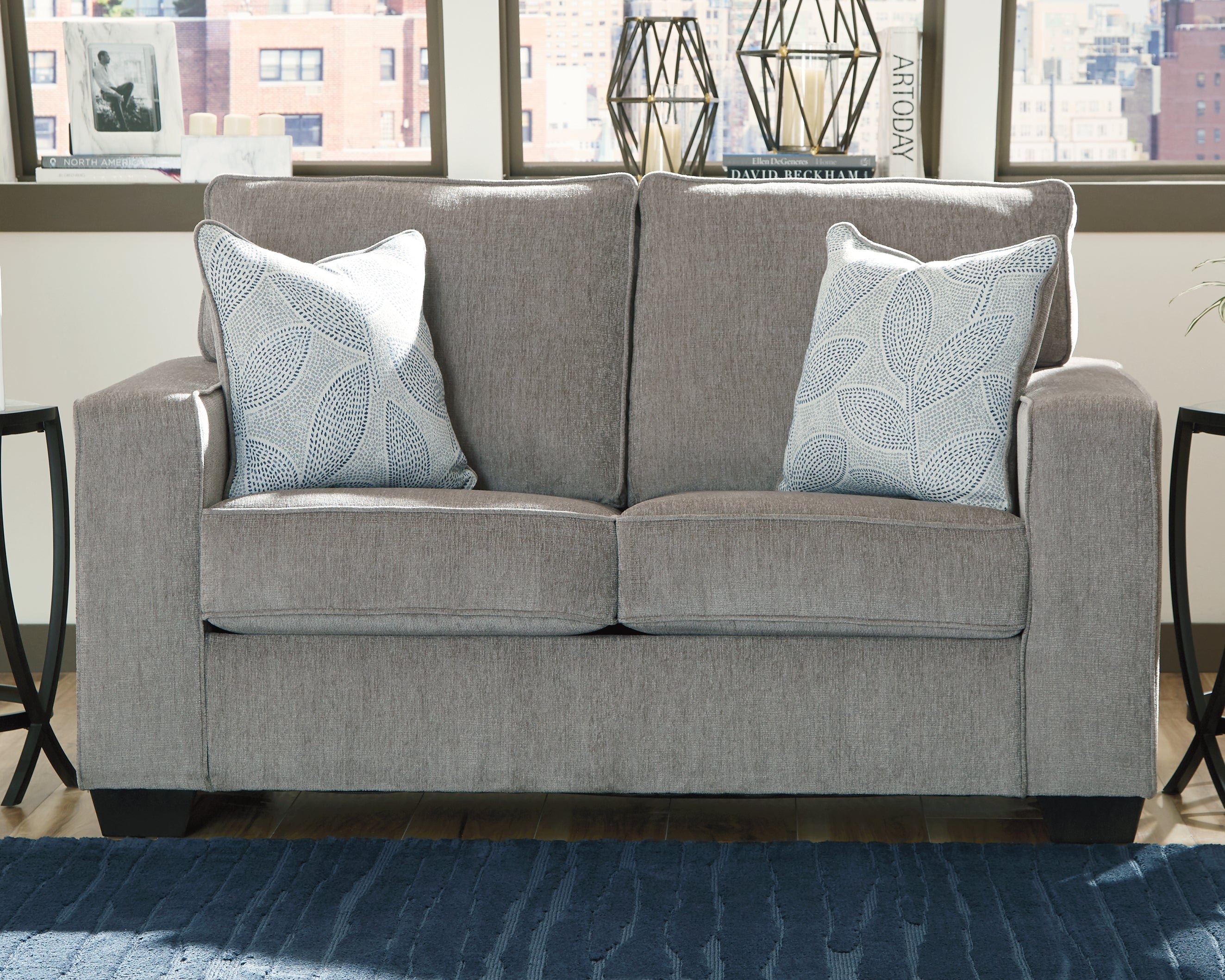 A2Z Furniture - Ashley Furniture - Altari Living Room - Loveseat / Alloy - 8721435