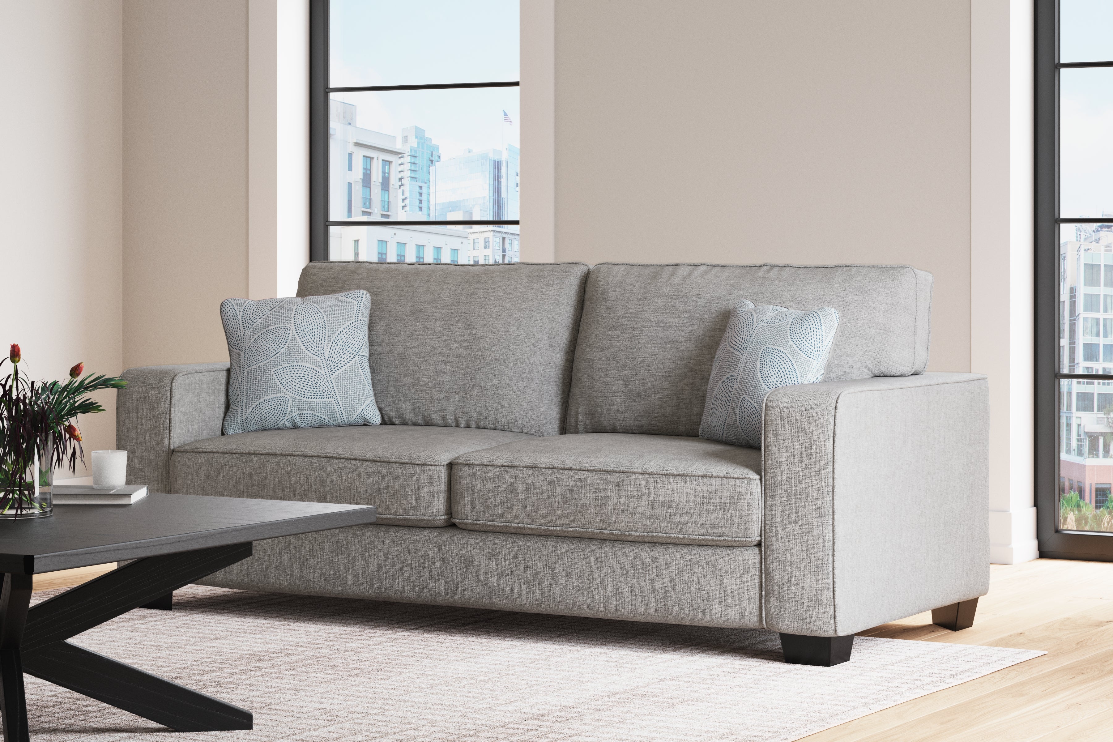 A2Z Furniture - Ashley Furniture - Altari Living Room - Sofa / Alloy - 8721438