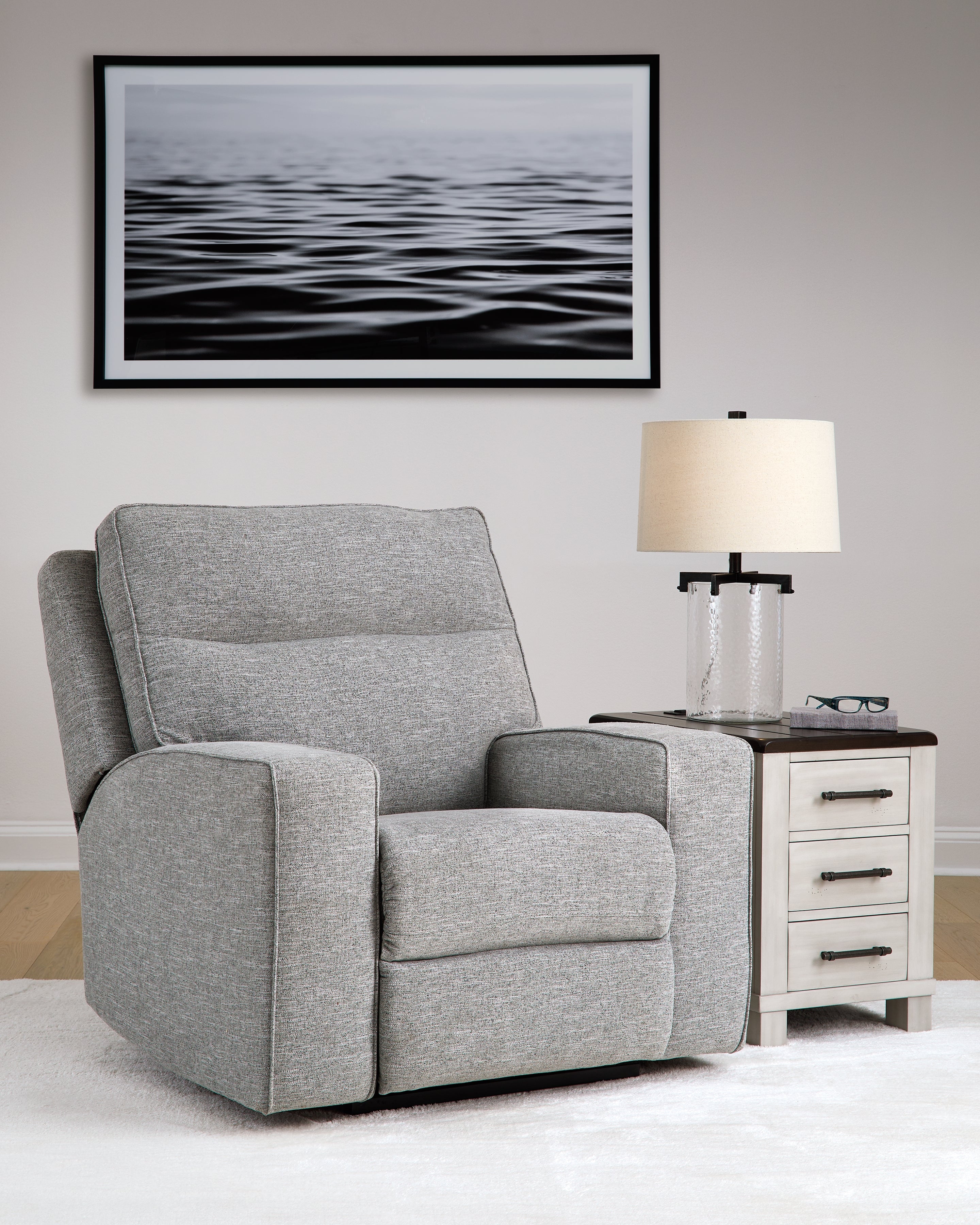 A2Z Furniture - Ashley Furniture - Biscoe Living Room - PWR Recliner/ADJ Headrest / Pewter - 9050313