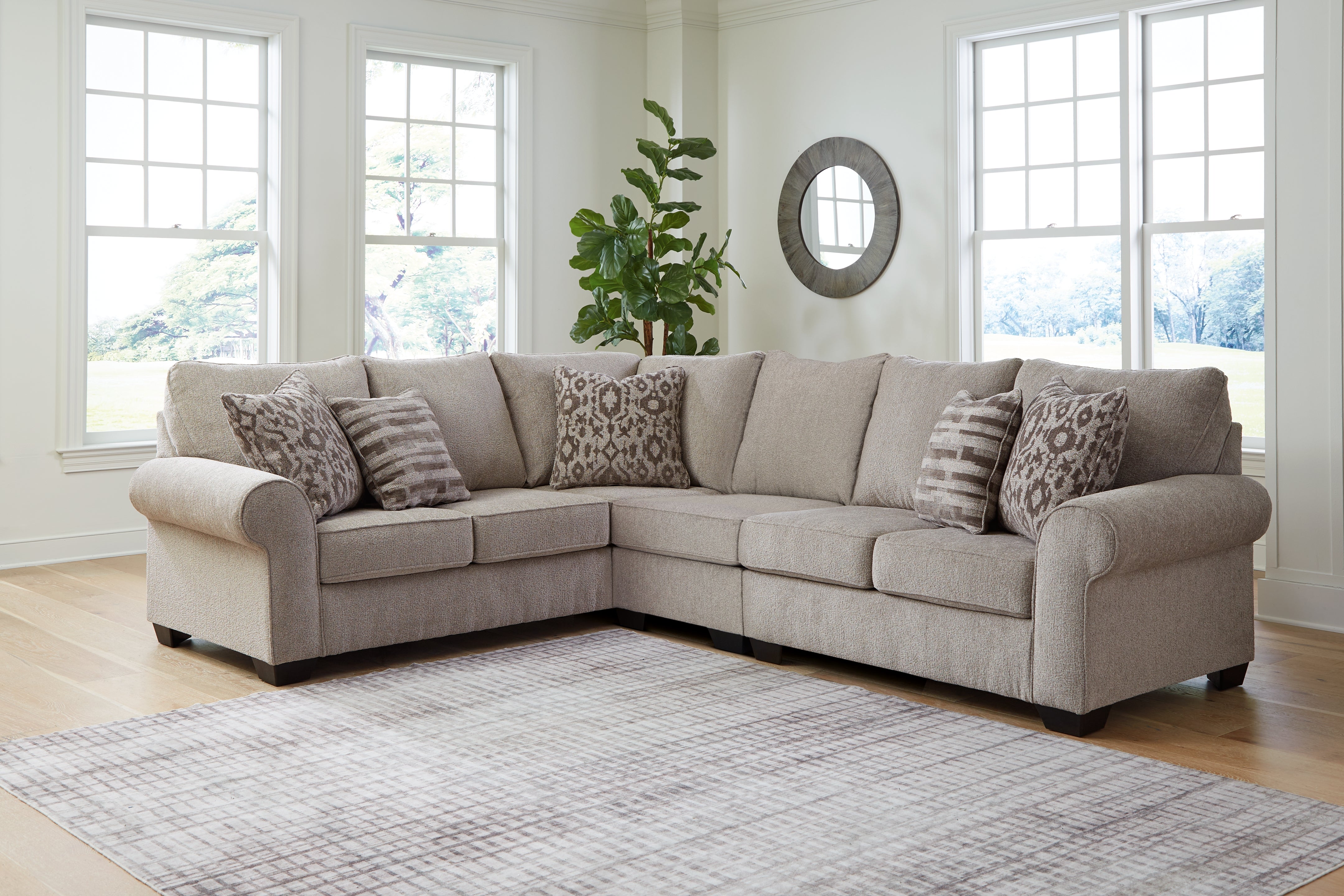 A2Z Furniture - Ashley Furniture - Claireah Sectional - LAF 3-Piece Sectional / Umber - 90603S3